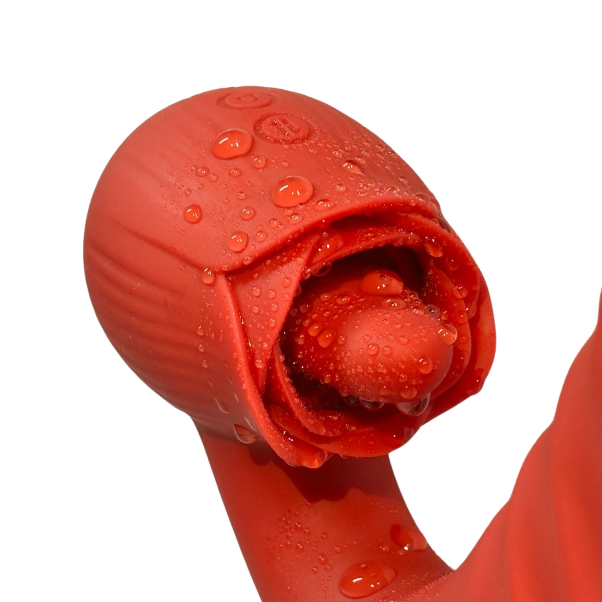 Rose Tongue Thruster Silicone Women's Sex Toy
