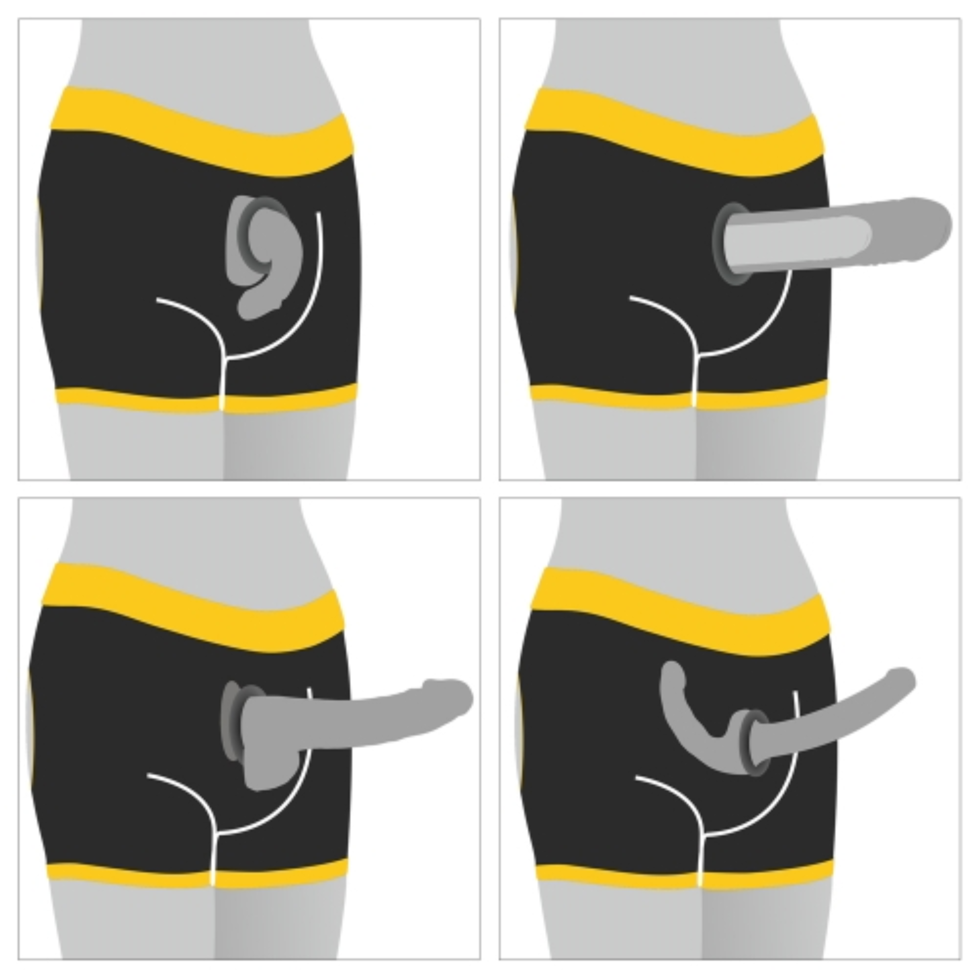 INGEN Unisex Horny Strap-on Shorts