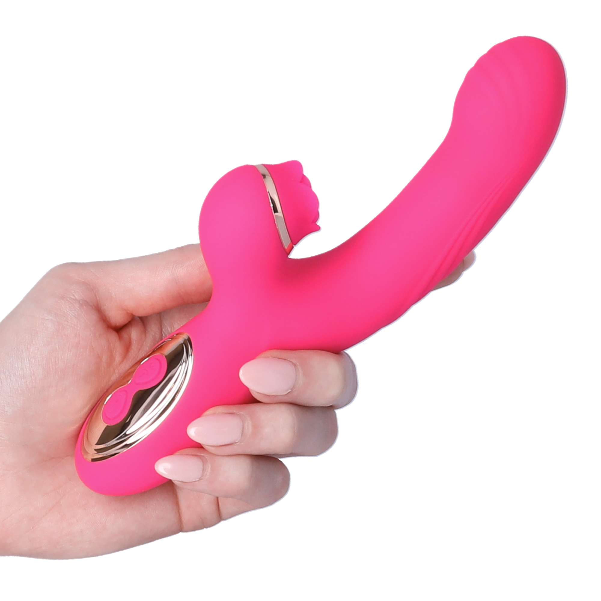 Fingering Clit Tickling Dual Action Vibrator - Experience Blended 'O's from Pulsating Clit & Fingering G-Spot Play!