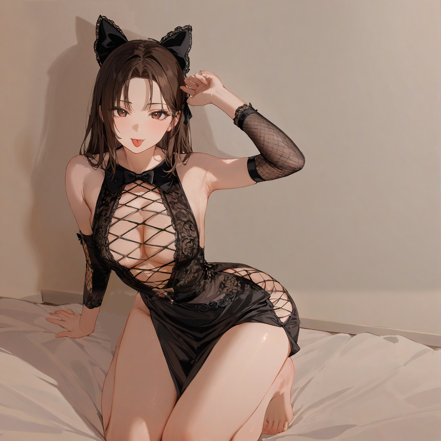 Hollow one-piece pajamas T-1