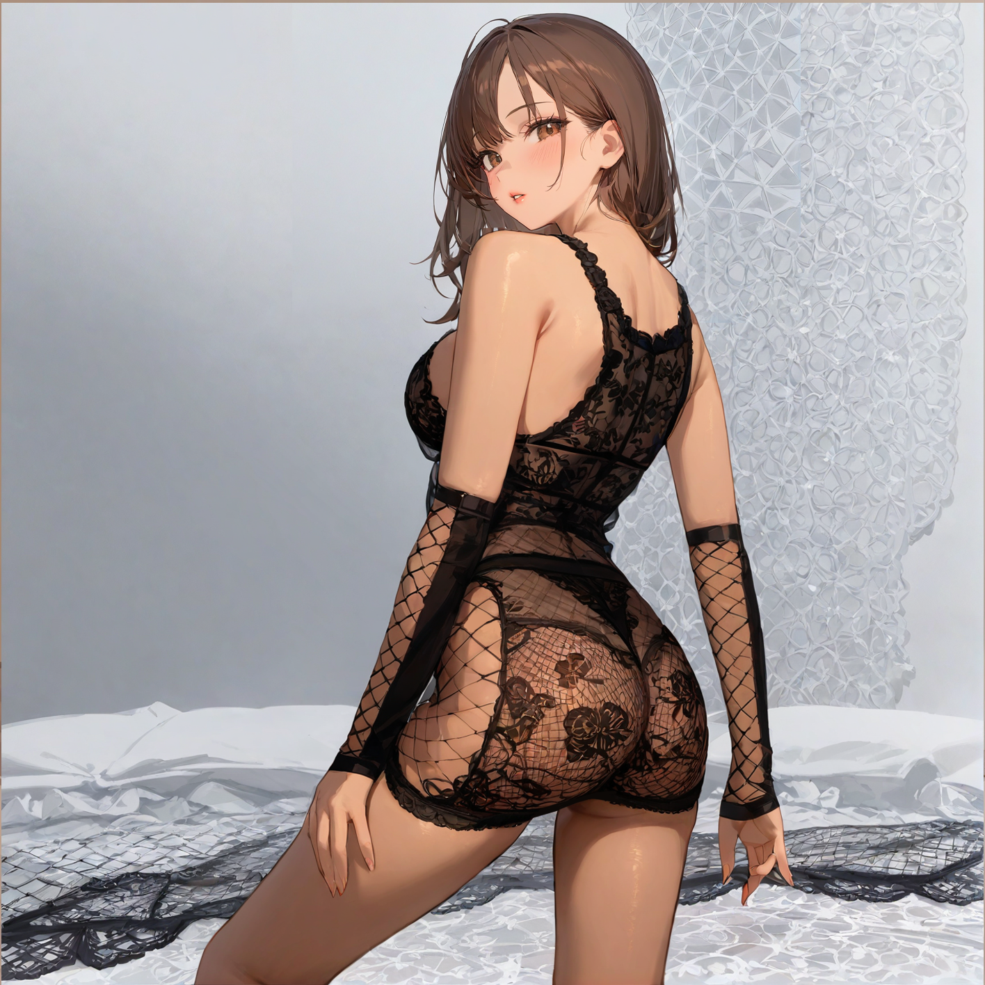 Hollow one-piece pajamas T-1