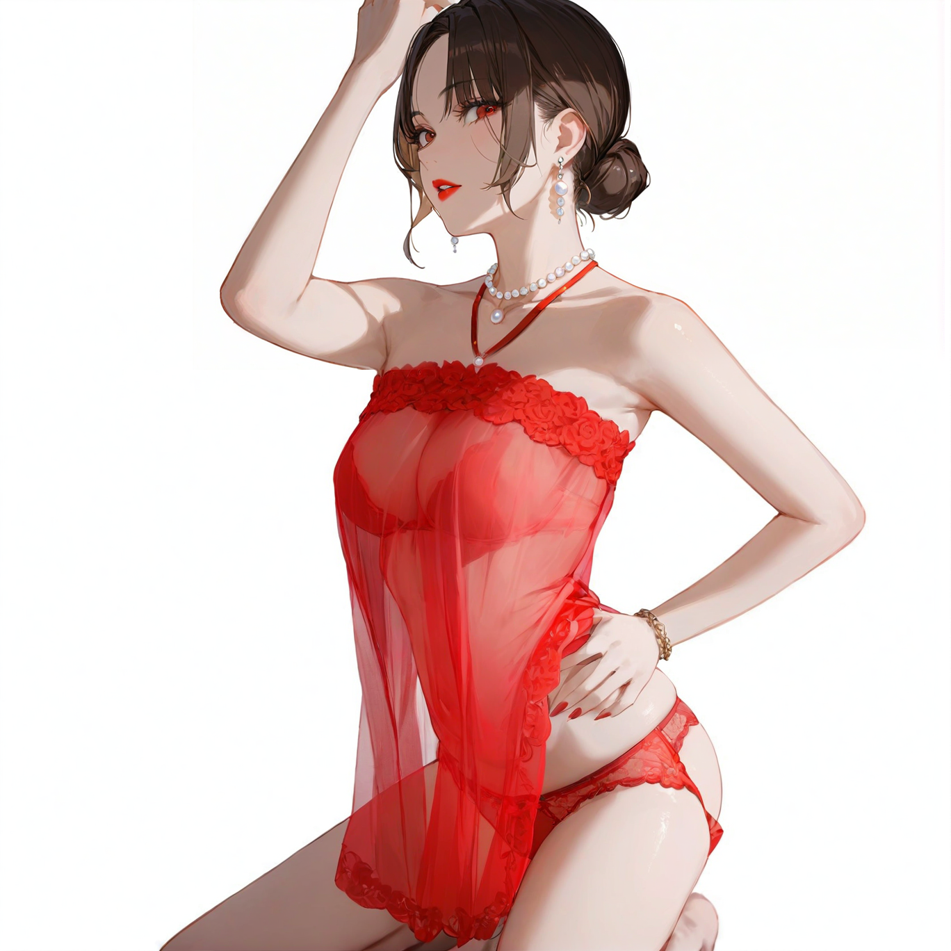 Vintage lace bellyband set