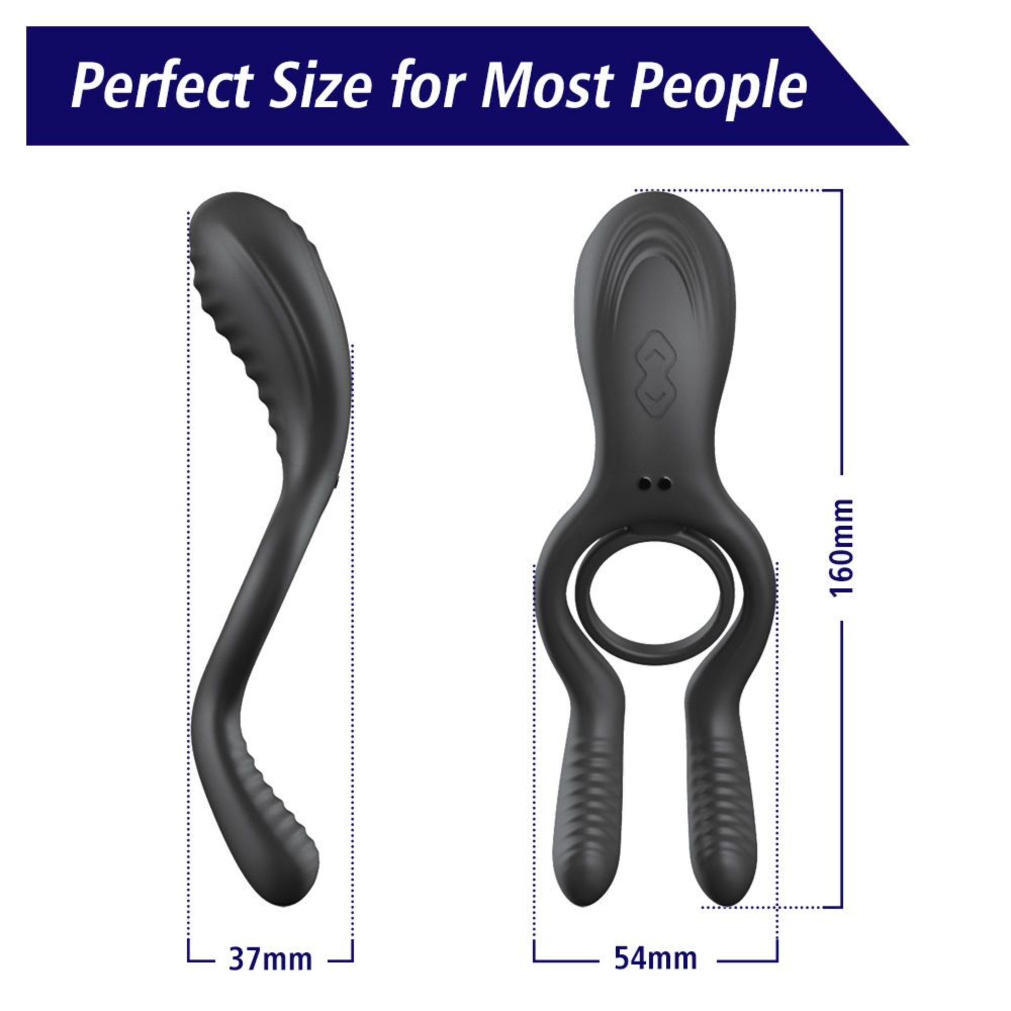 The Dual-Action Clit & Ball Vibrating Cock Ring