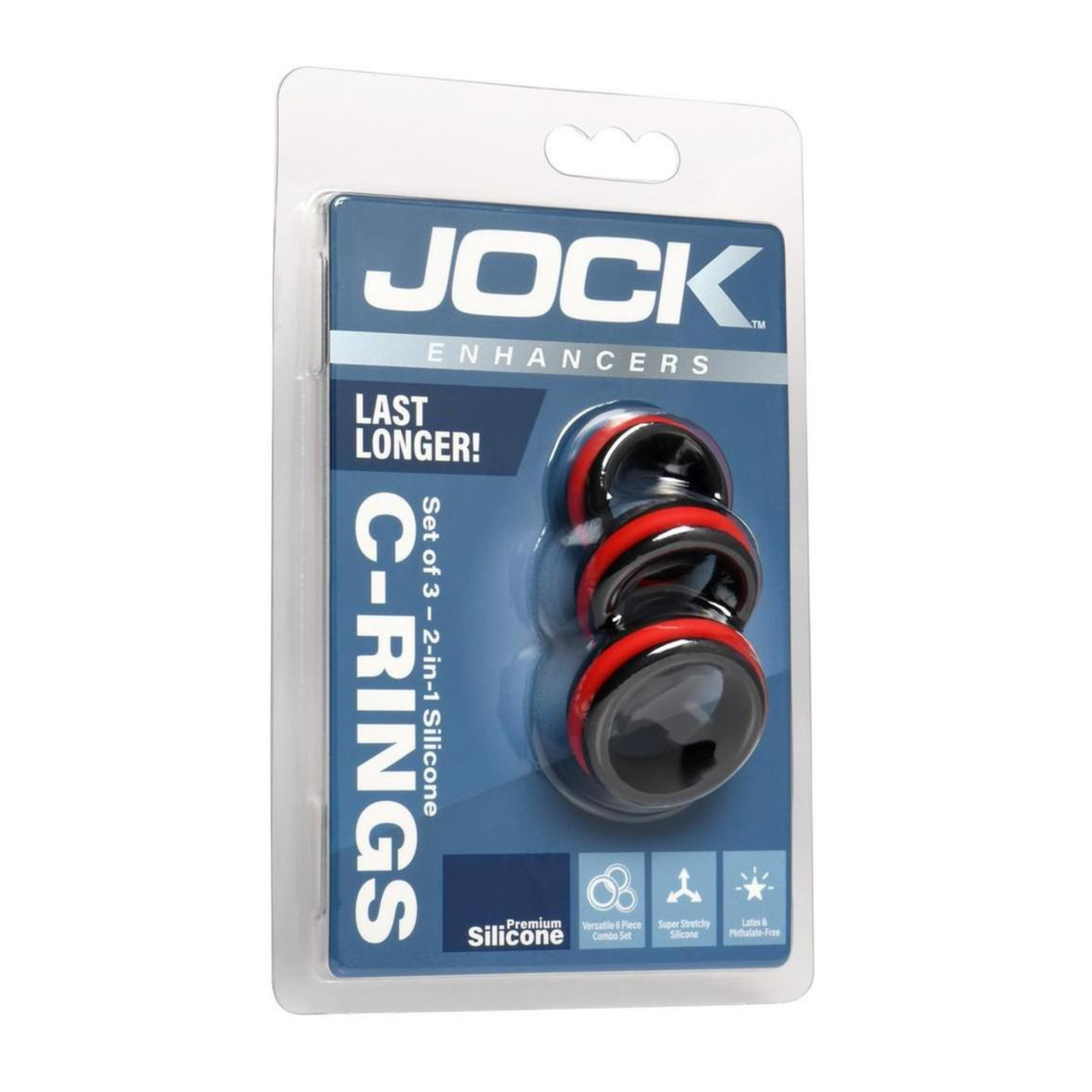 Jock Enhancers 2-in-1 Silicone Cock Ring Set