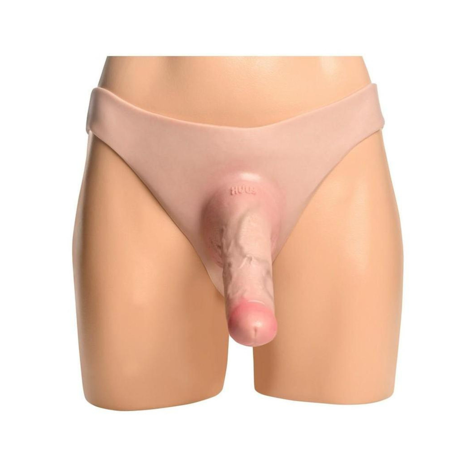 Master Series Curved 7.5" Hollow Silicone Strap-On - Hits The G-Spot & P-Spot With Each Thrust!