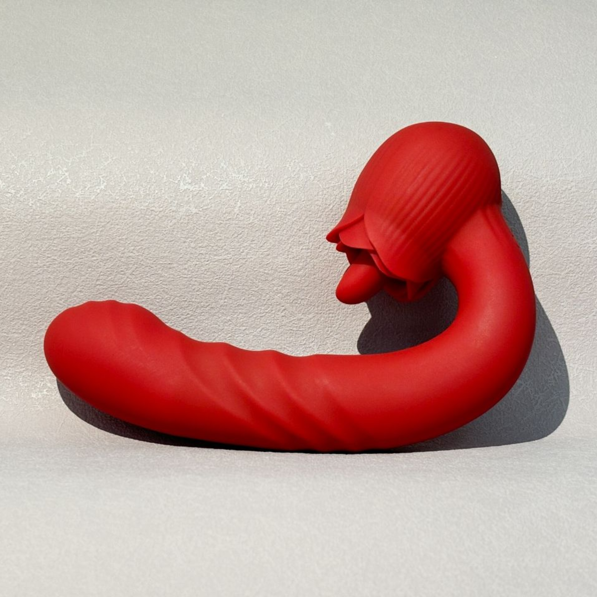 Rose Tongue Thruster Silicone Women's Sex Toy