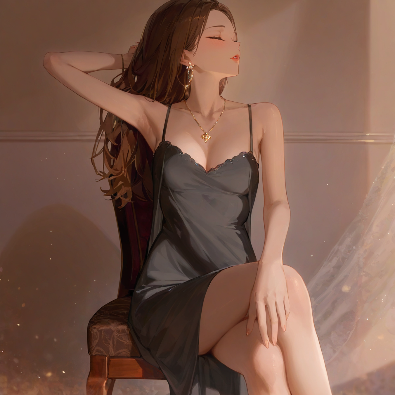 Demi's Silky Nightdress