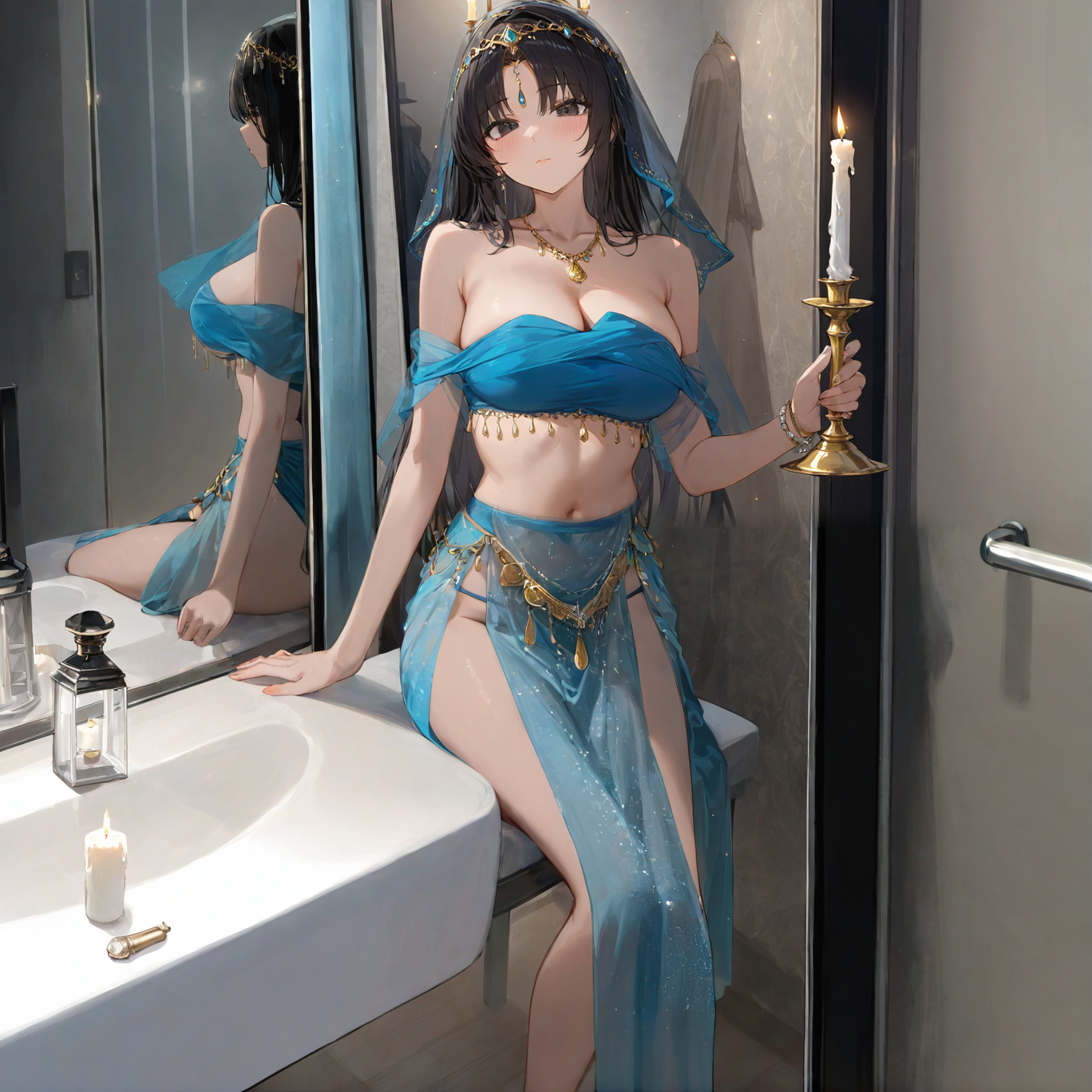 Dancer Satin Skirt Set