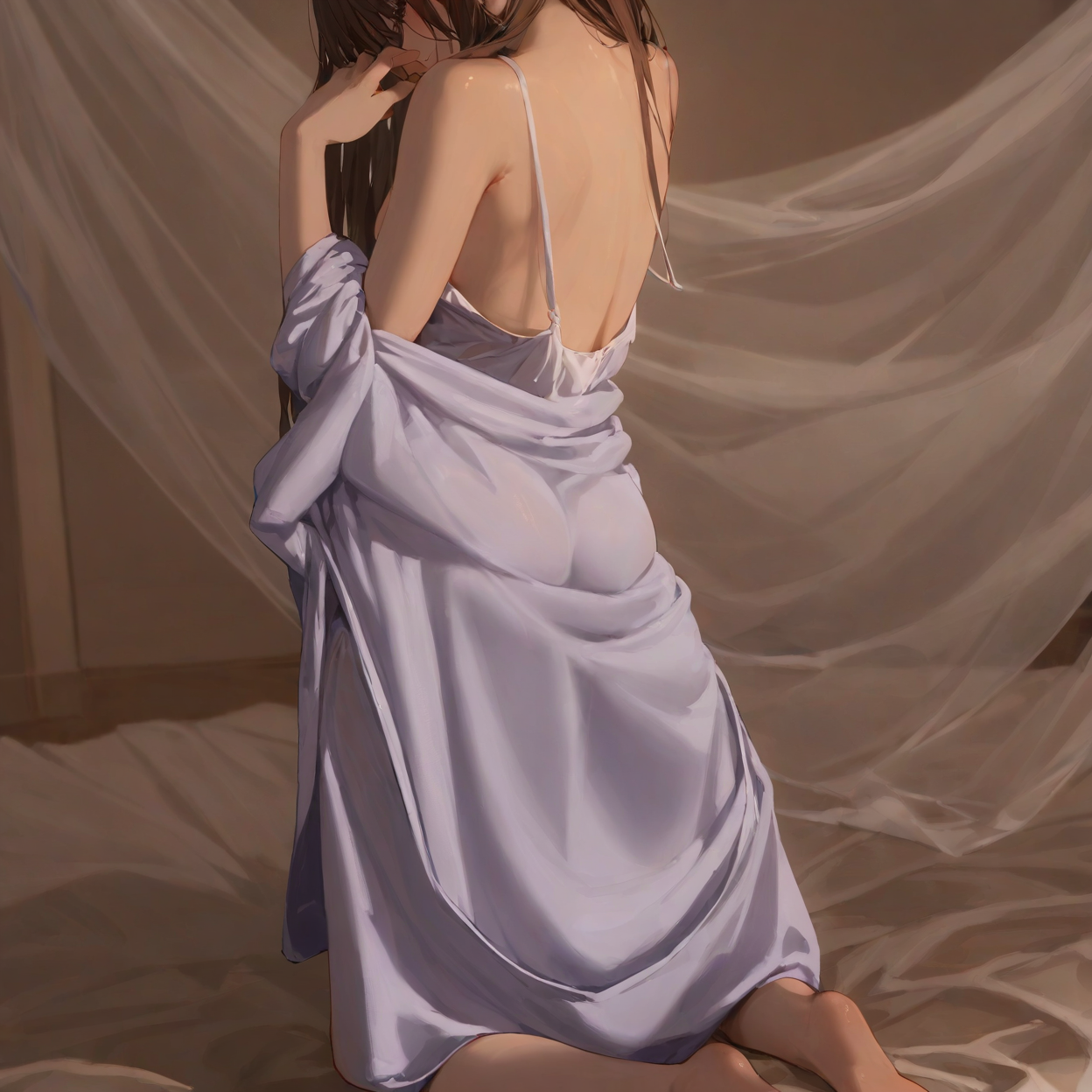 Demi's Silky Nightdress