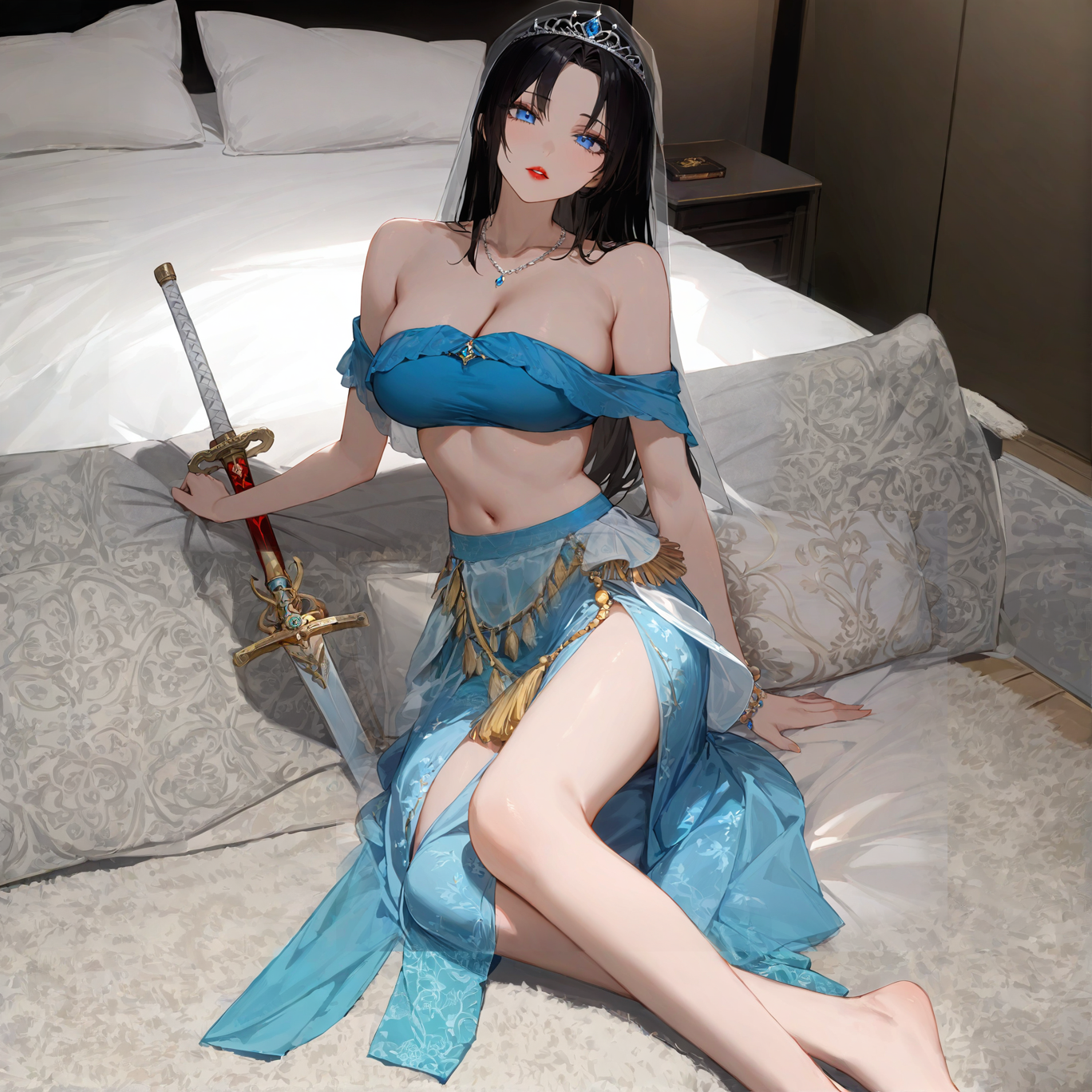 Dancer Satin Skirt Set