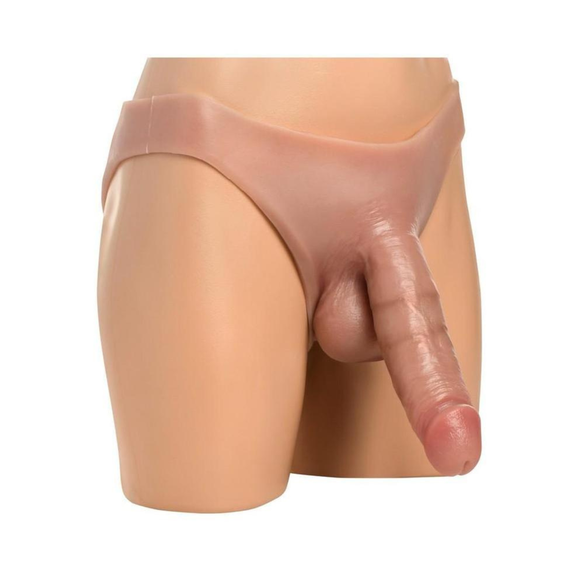 Master Series 8" Thick Hollow Silicone Strap-On - The Most Realistic Strap-on In The Market!