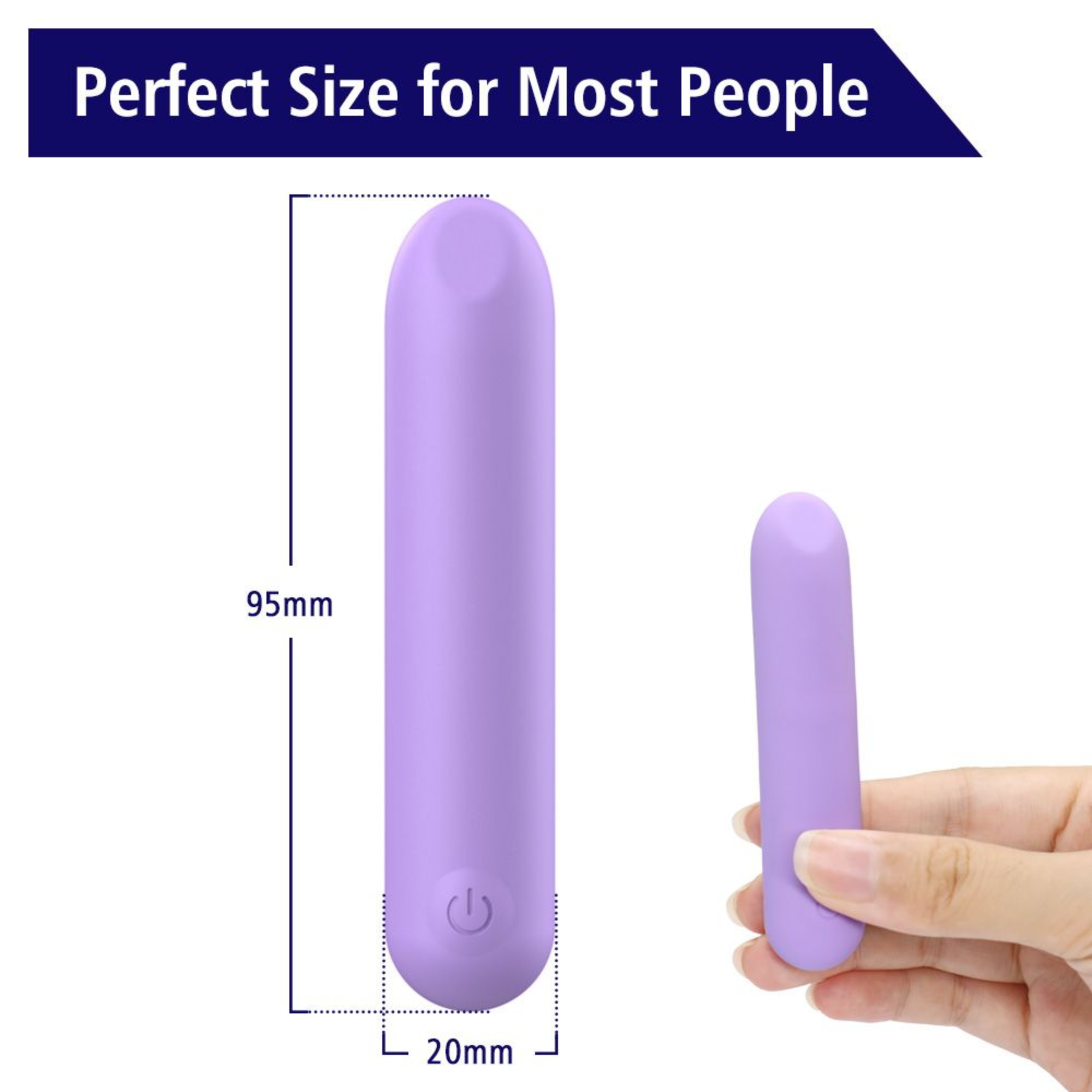 The Lavender Lover Bullet Vibe - 100% Waterproof & Rechargeable!