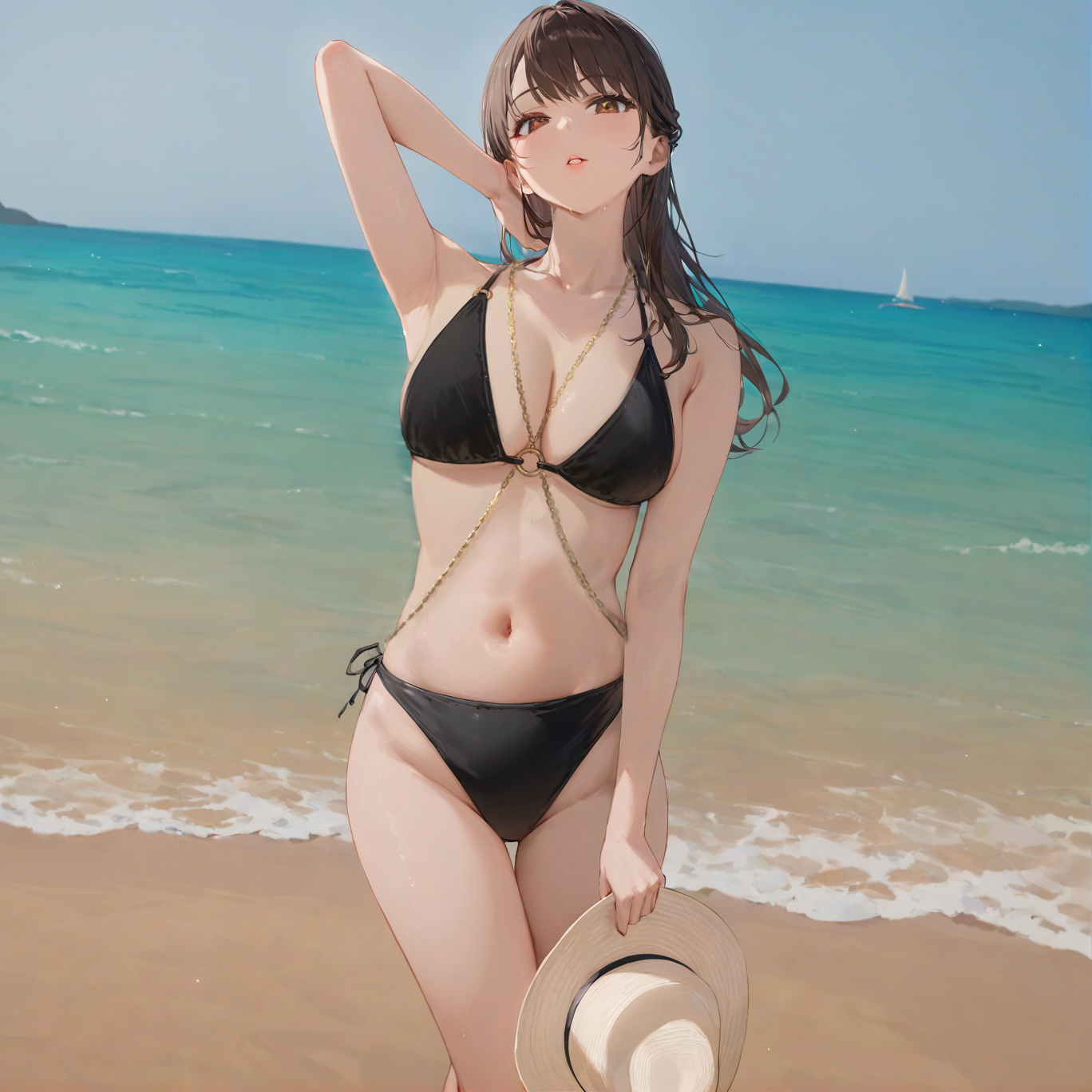 Cool summer body chain swimsuit