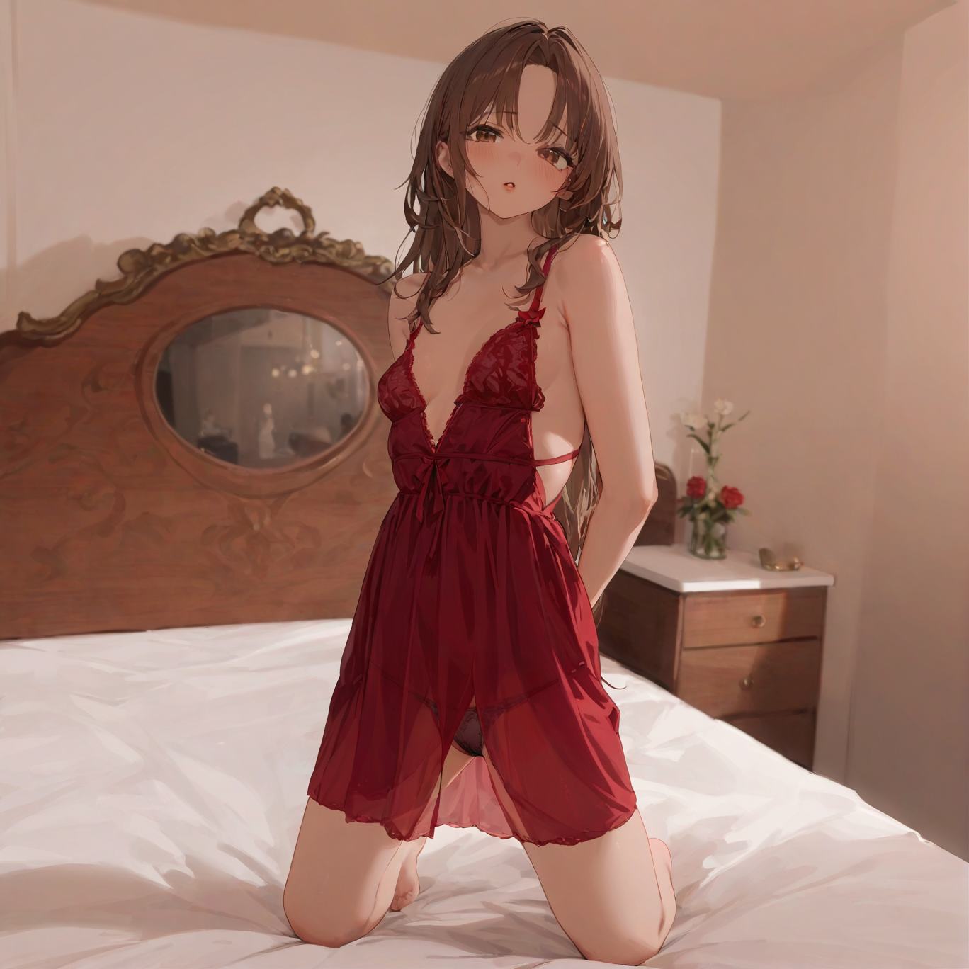 Pearl's Backless Sexy Nightdress