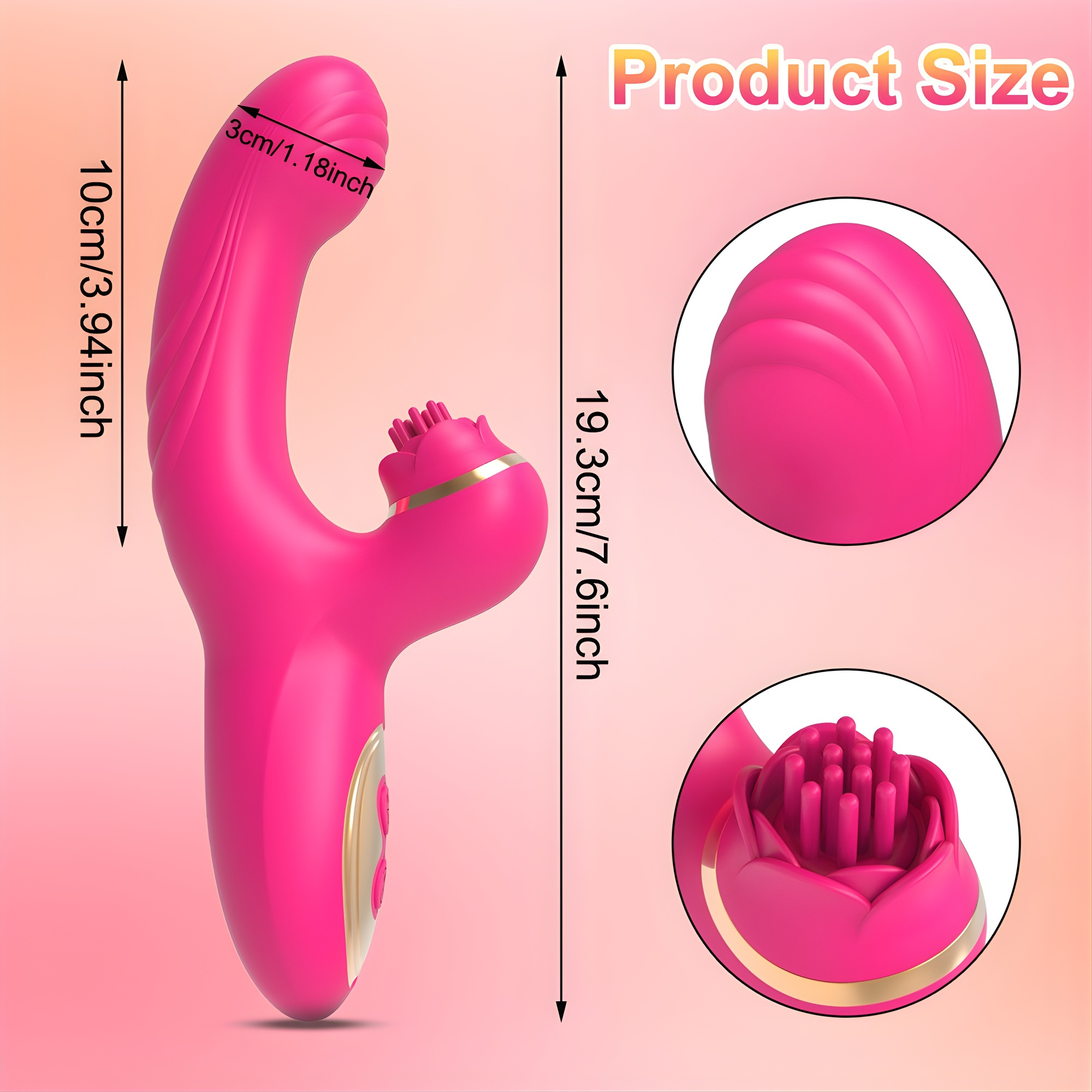 Fingering Clit Tickling Dual Action Vibrator - Experience Blended 'O's from Pulsating Clit & Fingering G-Spot Play!