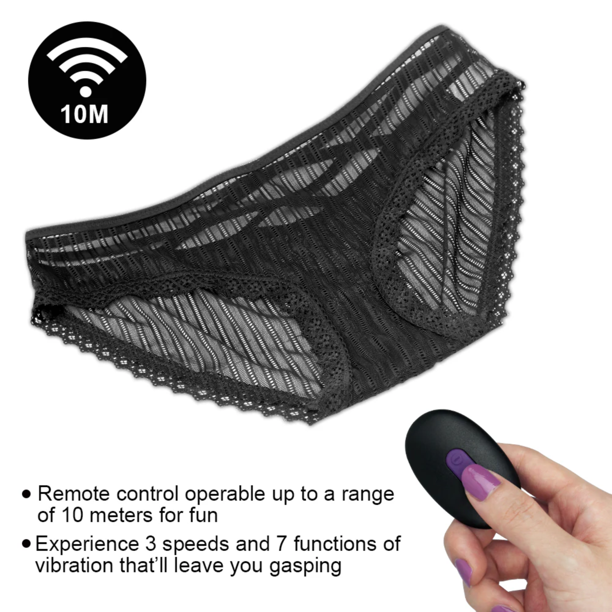 Remote Control Vibrating Panties - One Size Fits Most