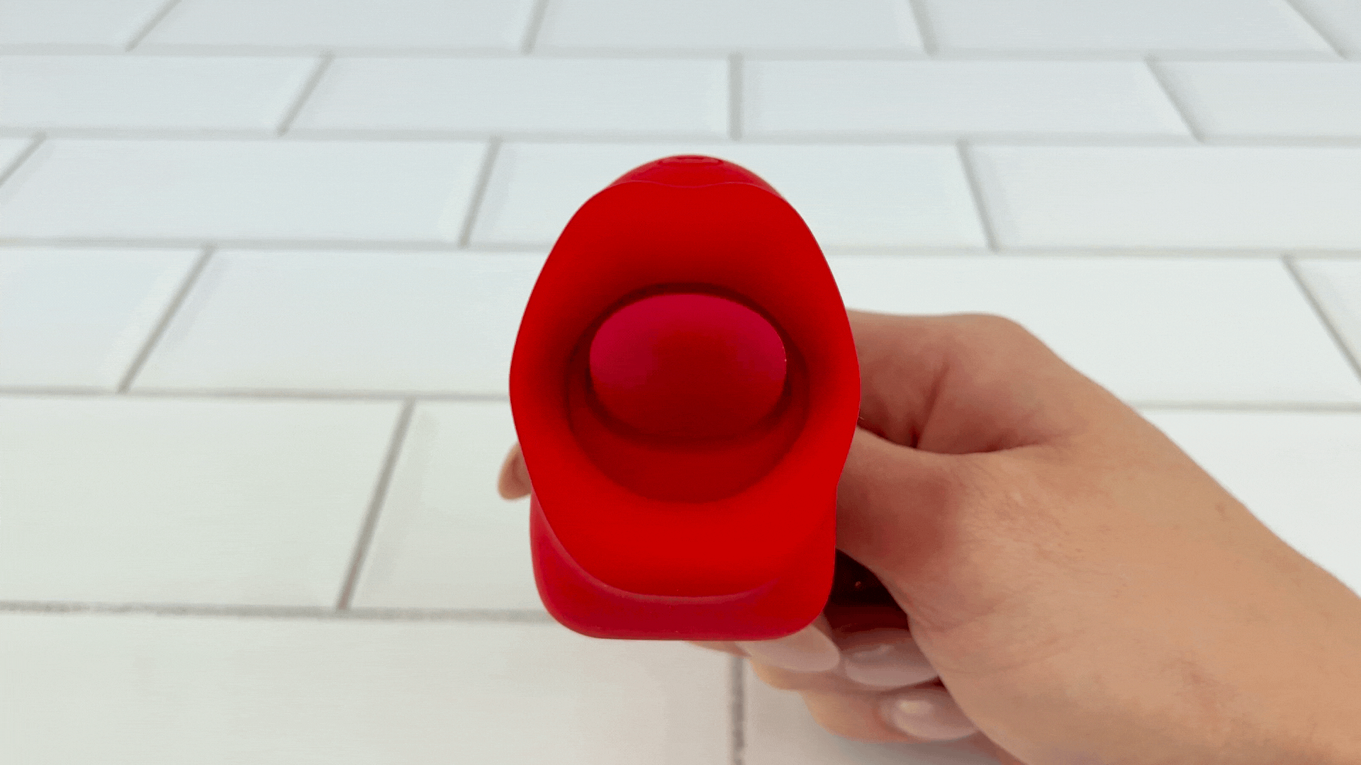 Handheld Licking Vibrator - Soft, Bendable Tongue!