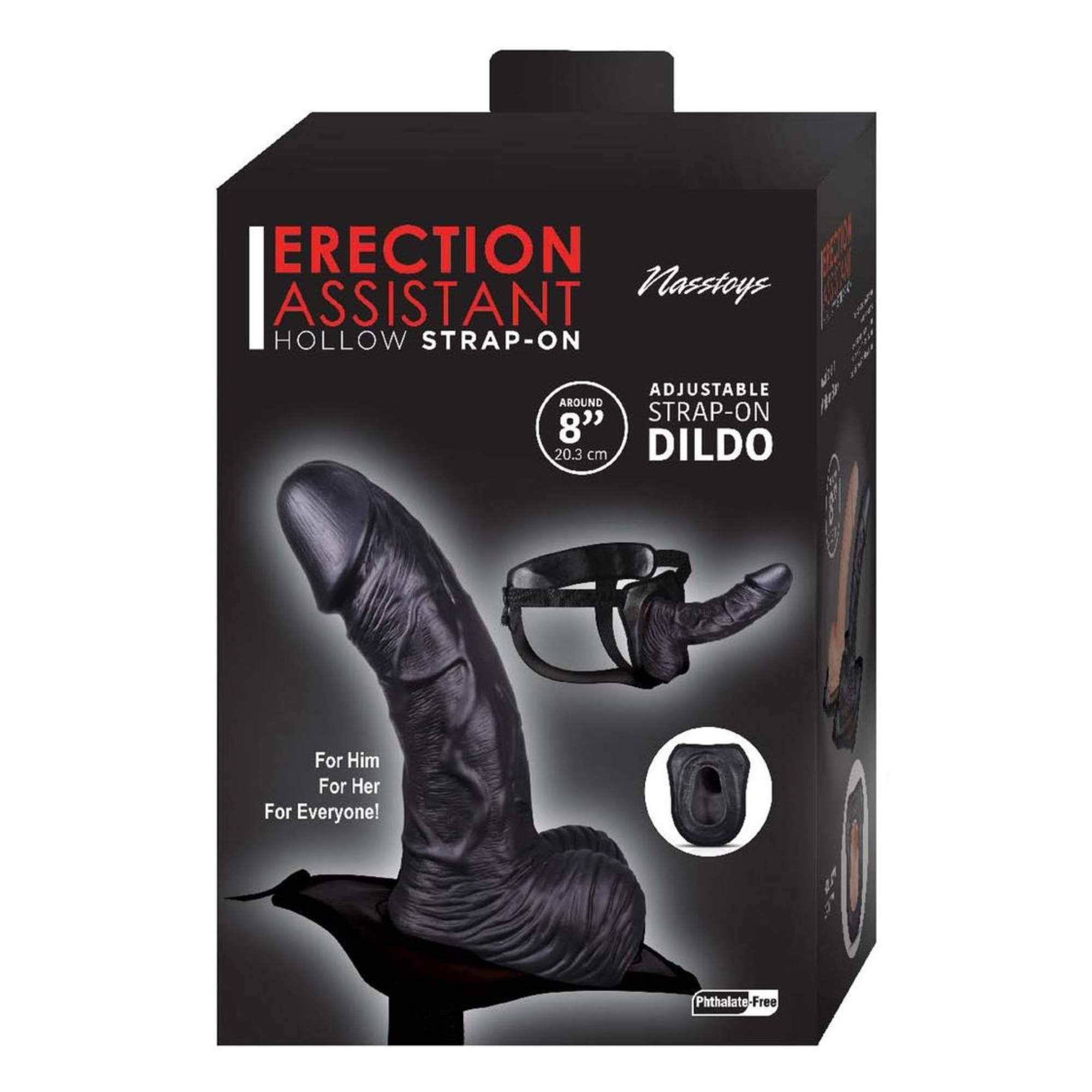 Erection Assistant 8 Inch Hollow Strap-On