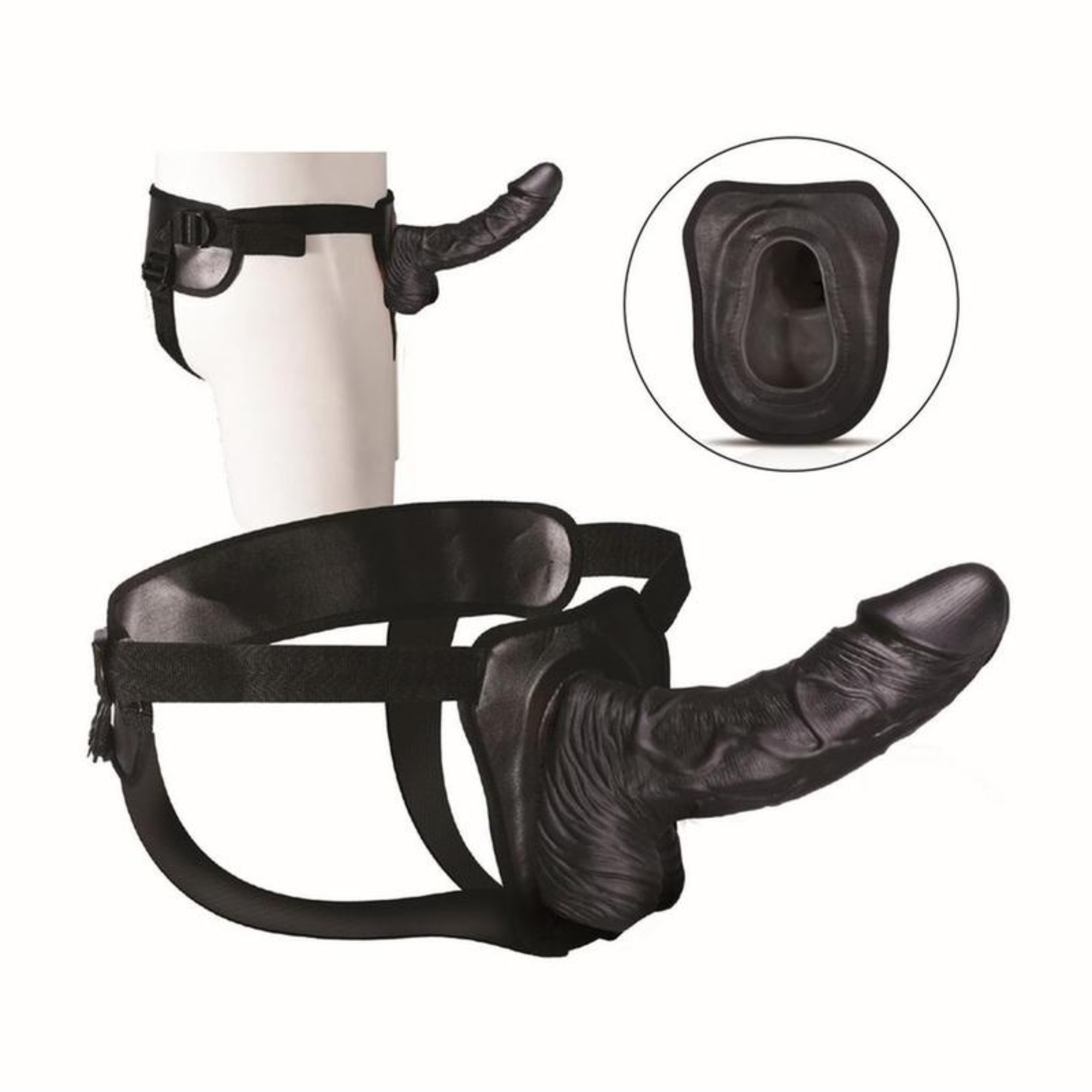 Erection Assistant 8 Inch Hollow Strap-On