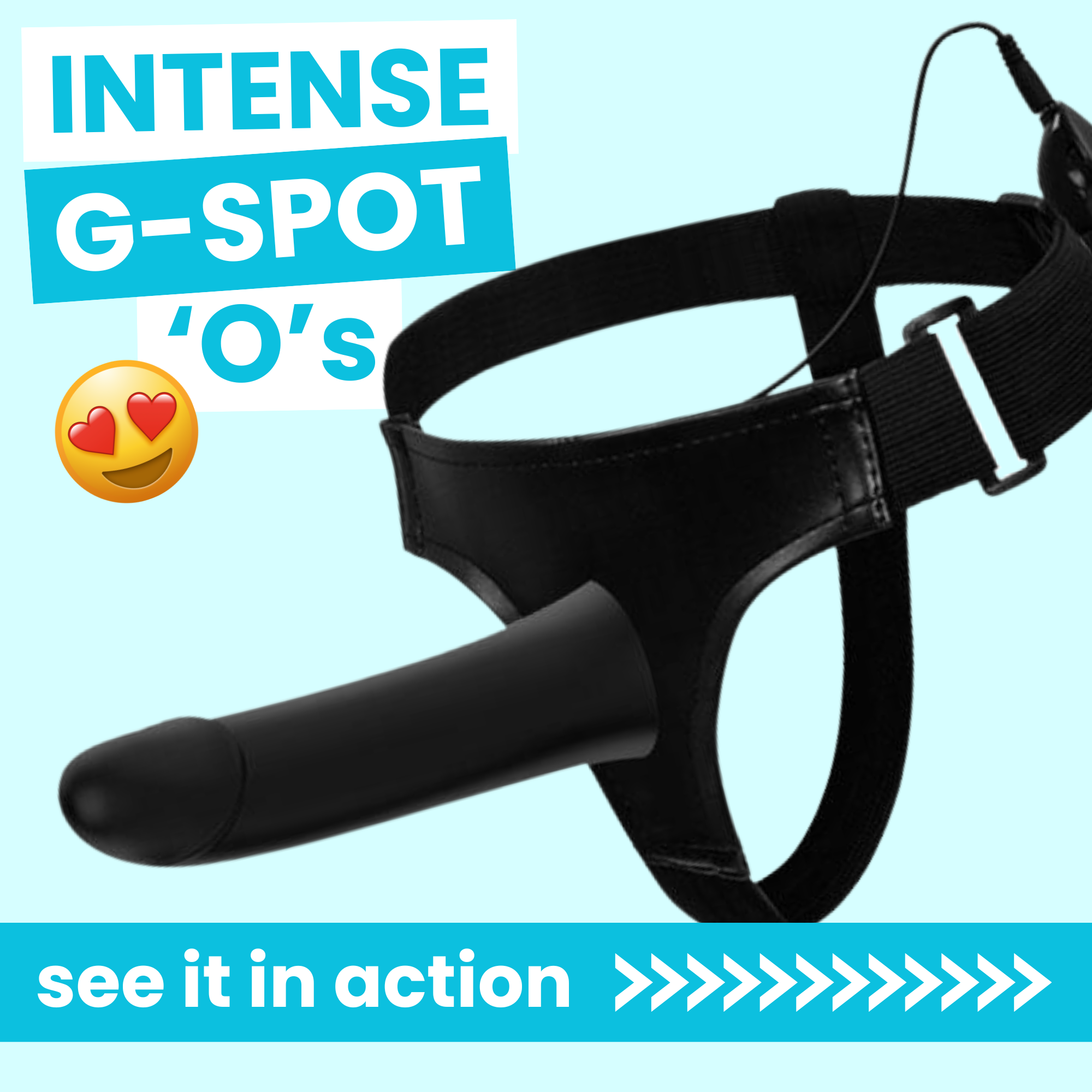 Vibrating Silicone Hollow Strap On