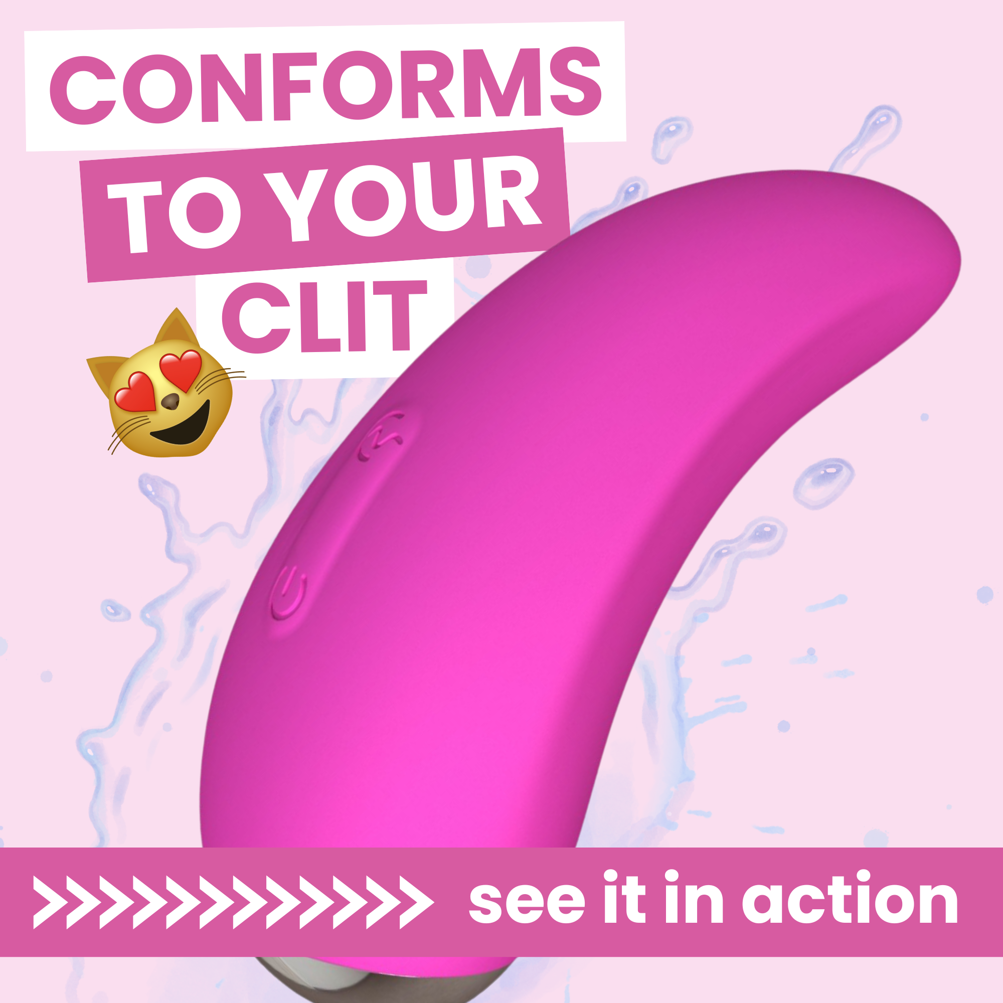 Contour Curve Rechargeable Silicone Clit Stimulator