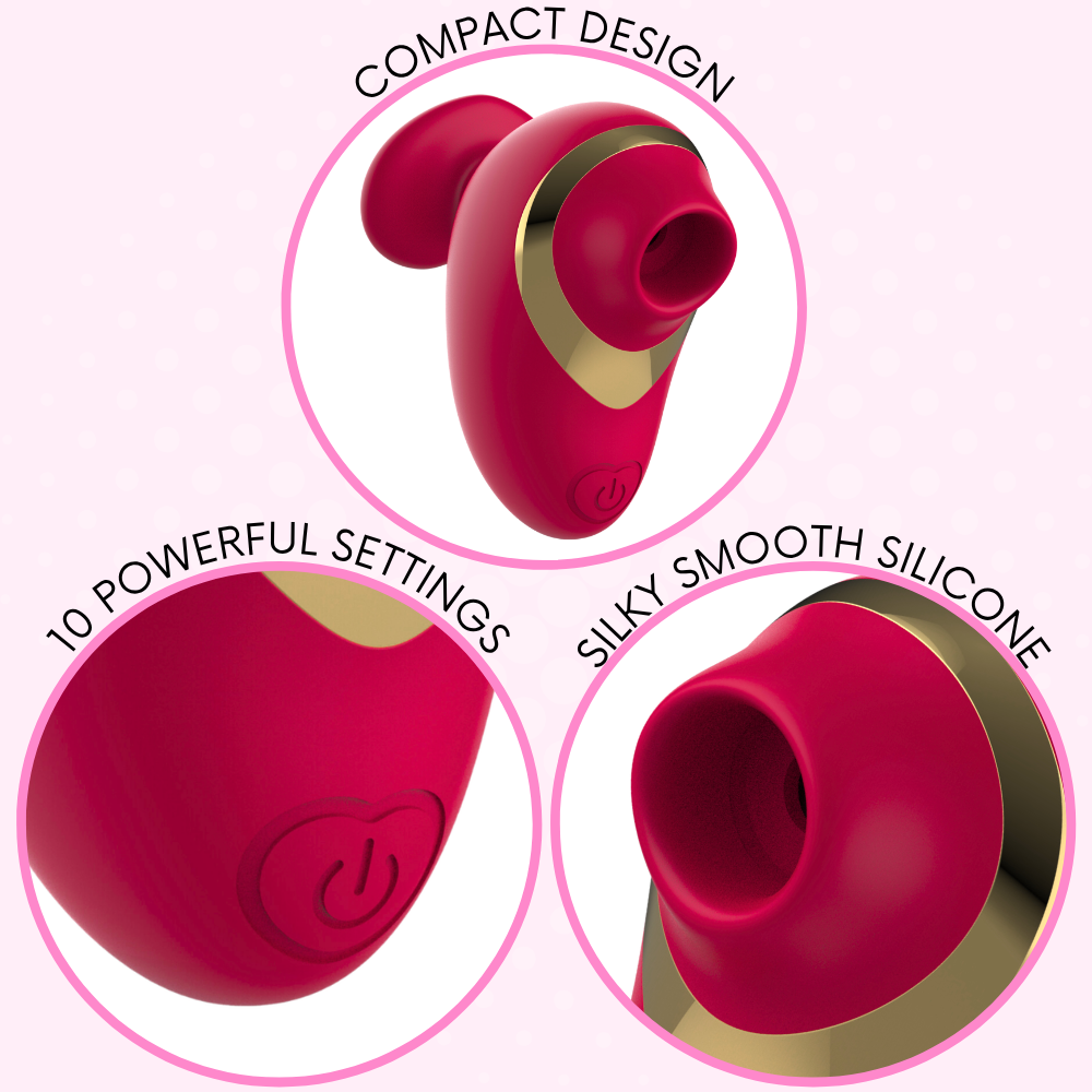 Silicone Pussy Pal Air Pulse Vibrator - Fits in Your Hand!
