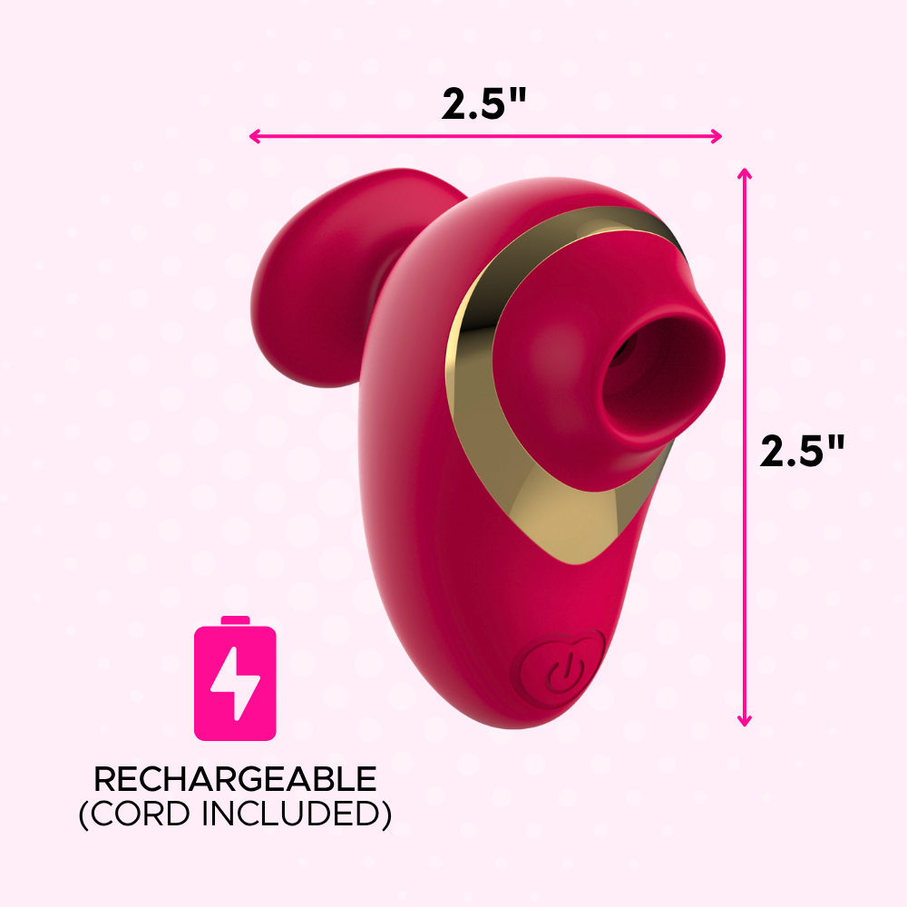 Silicone Pussy Pal Air Pulse Vibrator - Fits in Your Hand!