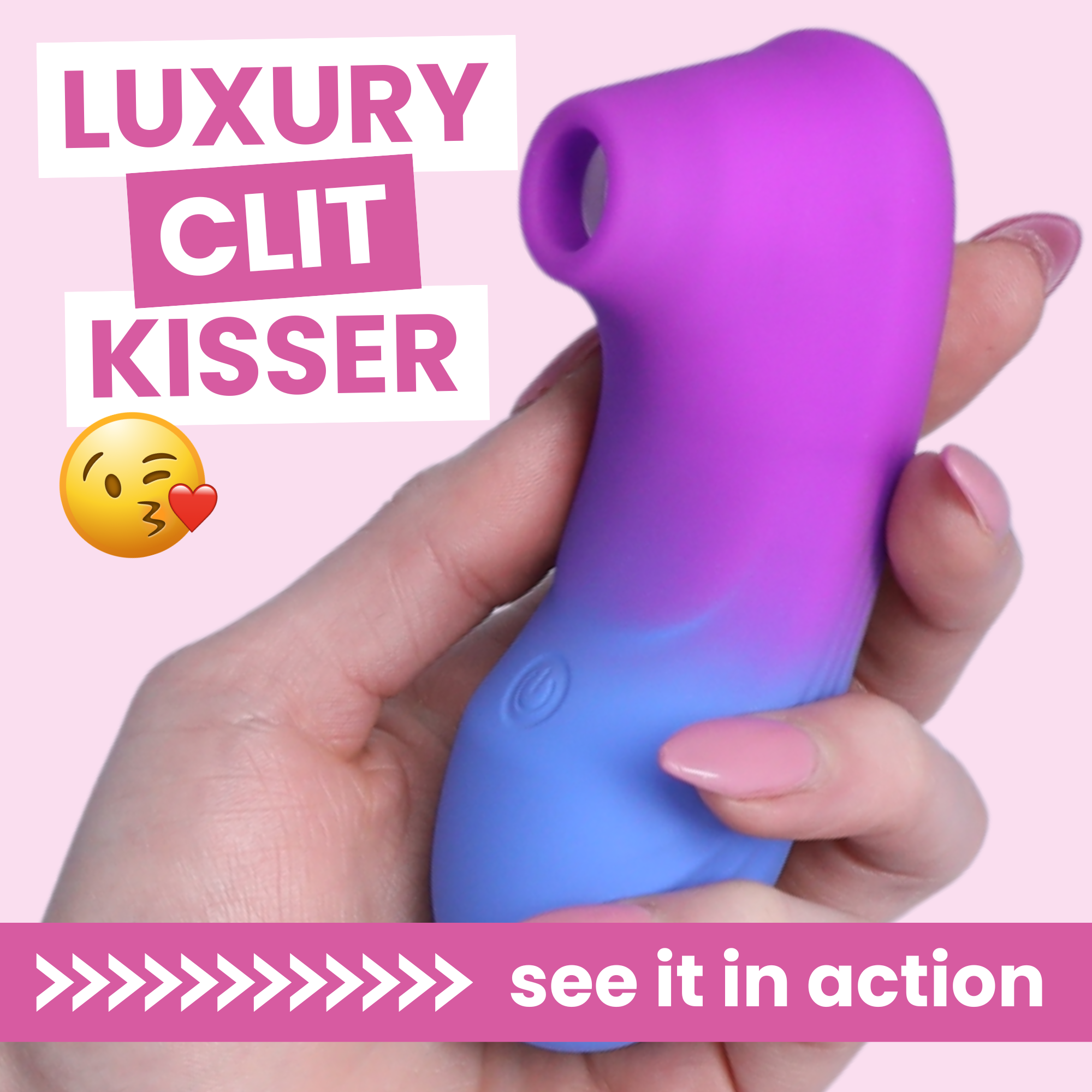 Aurora Rechargeable Air Pulse Clit Stimulator - Feels Like Clit Kisses!