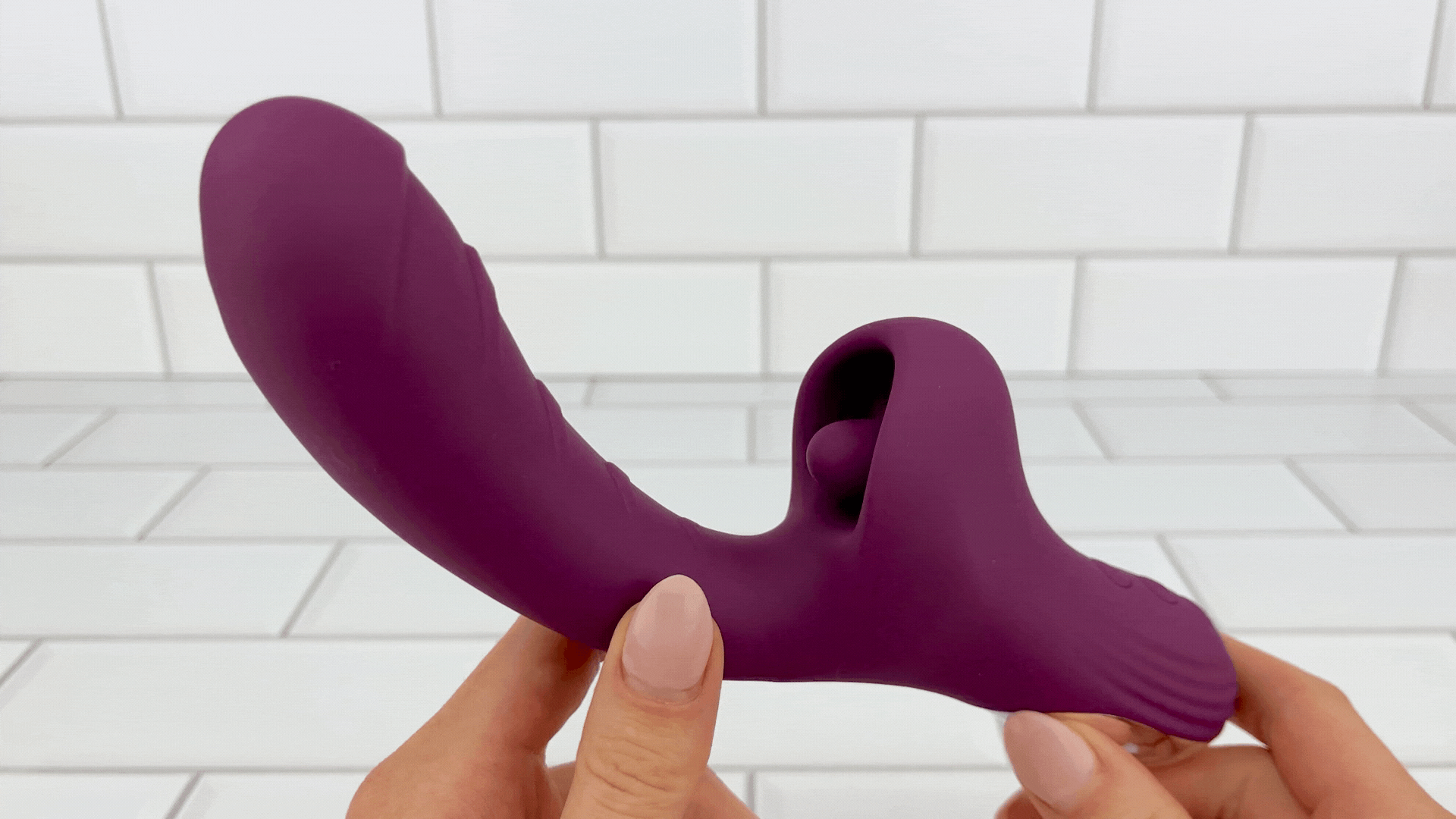 Clit-Stroking Dual Action G-Spot Vibrator - A Unique Vibe That Rubs Your Clit Better Than You!