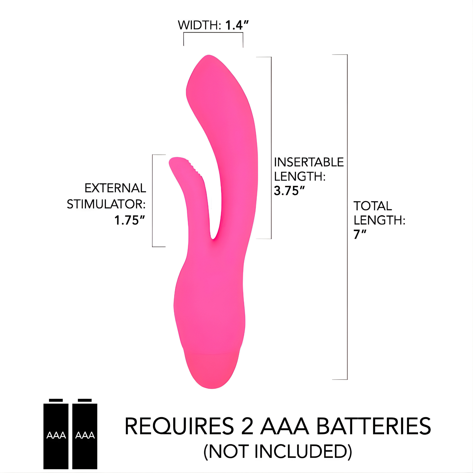 Silicone G-Spot Rabbit - Rubs Your Clit with Every Thrust!