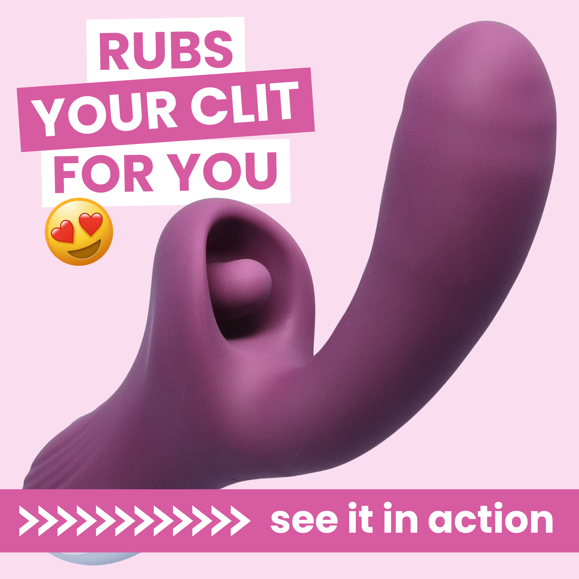 Clit-Stroking Dual Action G-Spot Vibrator - A Unique Vibe That Rubs Your Clit Better Than You!