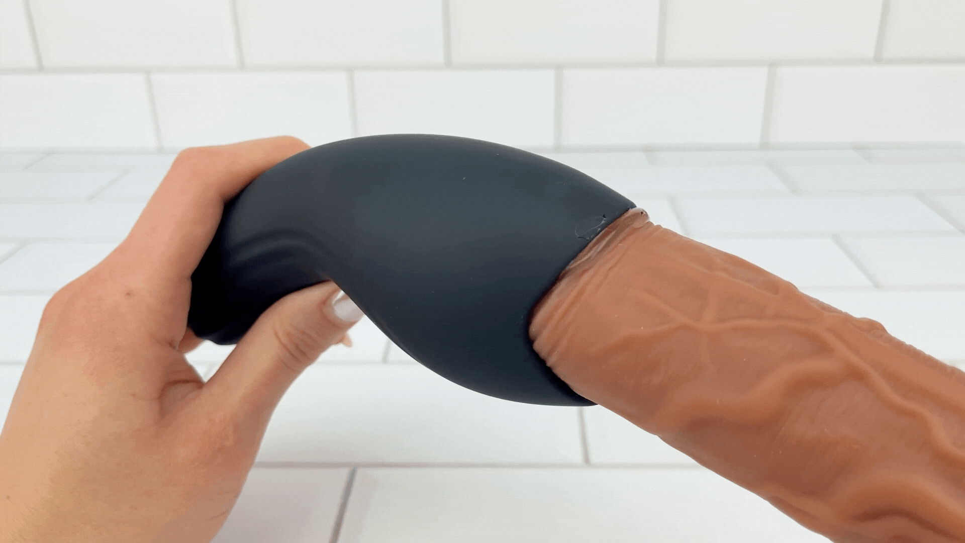 Vibrating Penis Tip Massager - F-Spot Stimulation!
