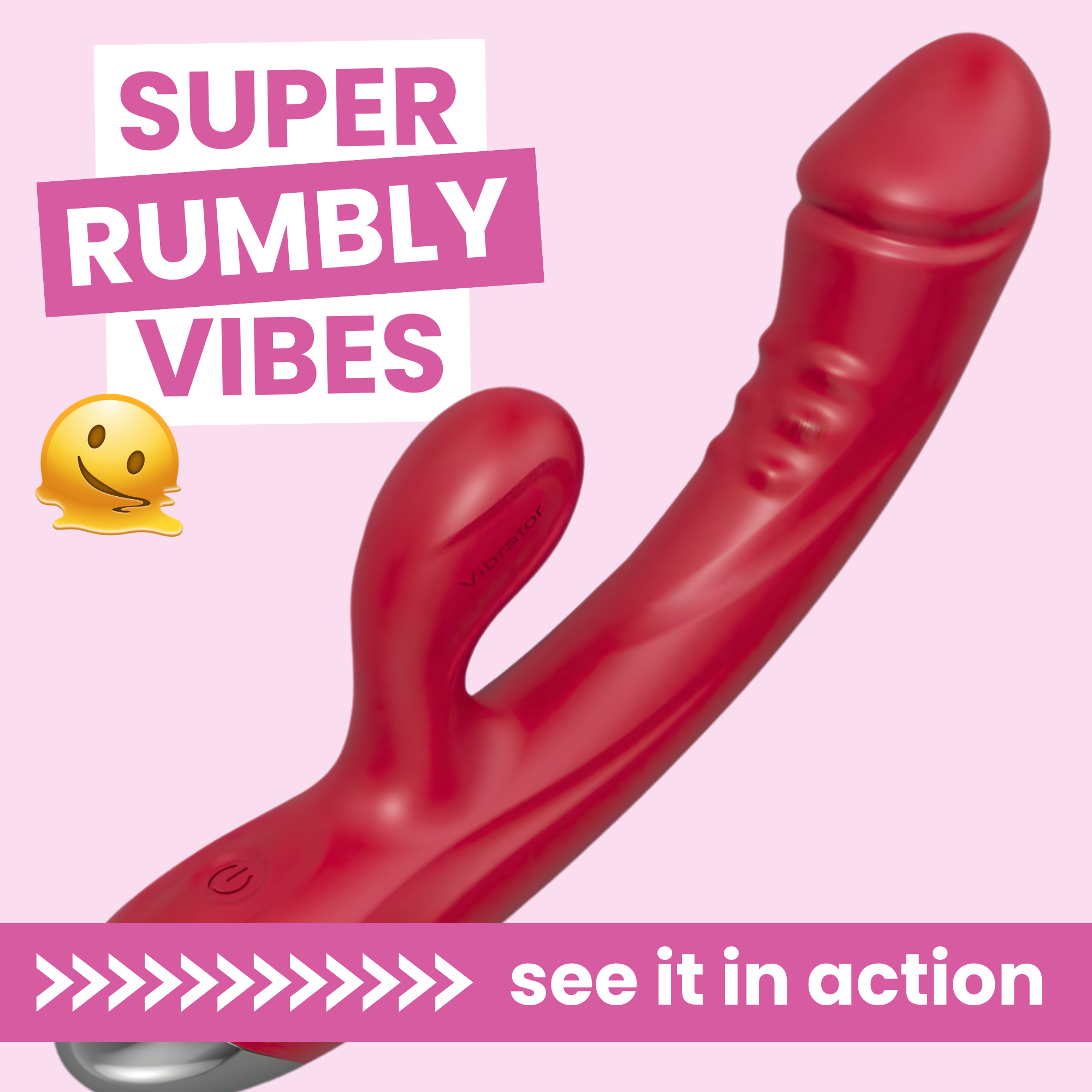 The Hop To It Rabbit Vibrator - Raised Bumps Massage Your G-Spot With Every Thrust!
