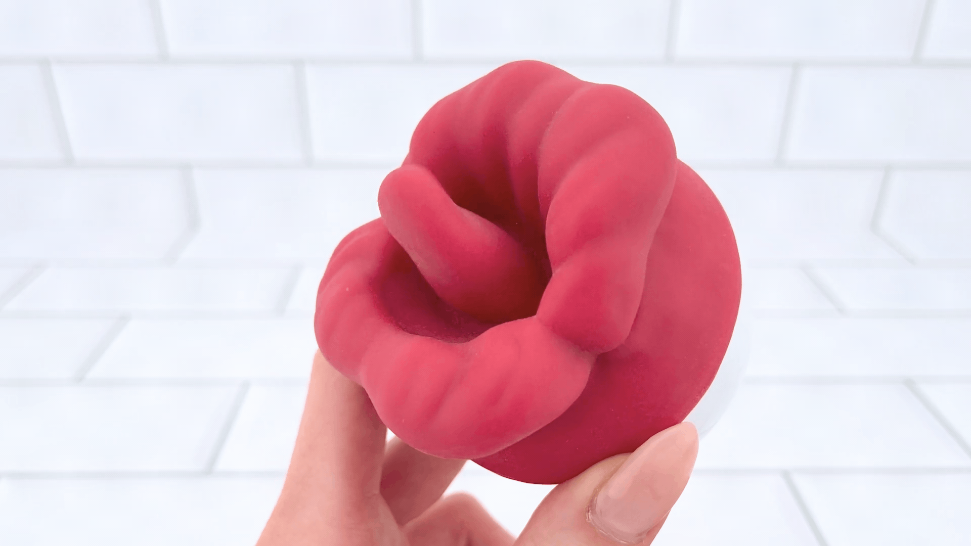 Flaming Red Lips Self-Motion Flickering Tongue Clit Stimulator