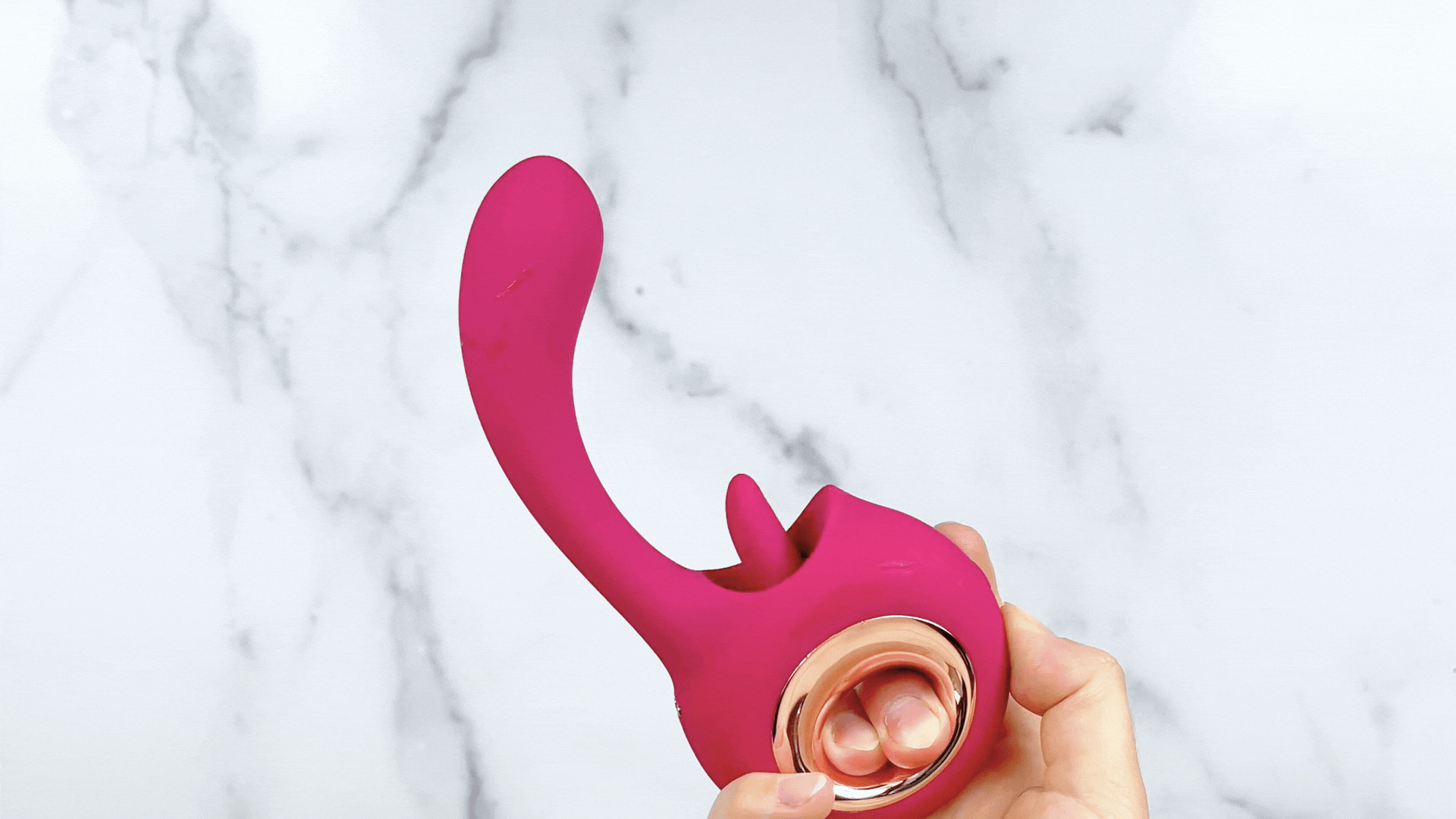 Flutter-Gasm Licking Tongue & G-Spot Dual Action Vibe - Powerful and Waterproof!