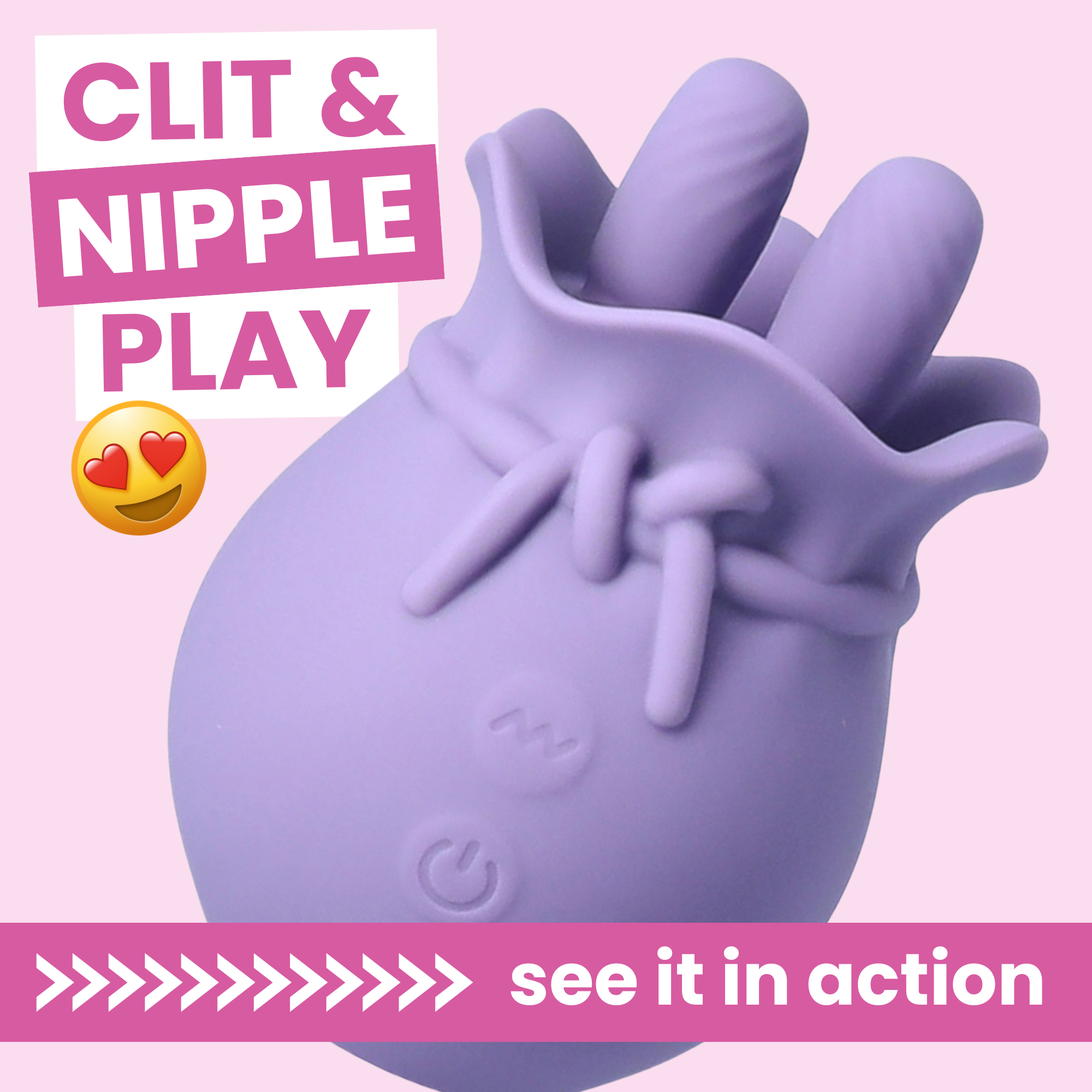 Lavender Lover - Double Pronged Clit Stroker