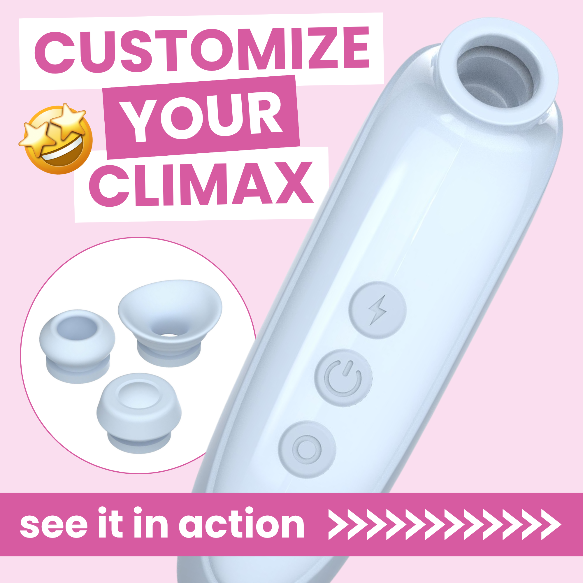 Luxury Air Pulse Toy with 3 Attachments - Mimics Oral Sex for Fast Orgasms!