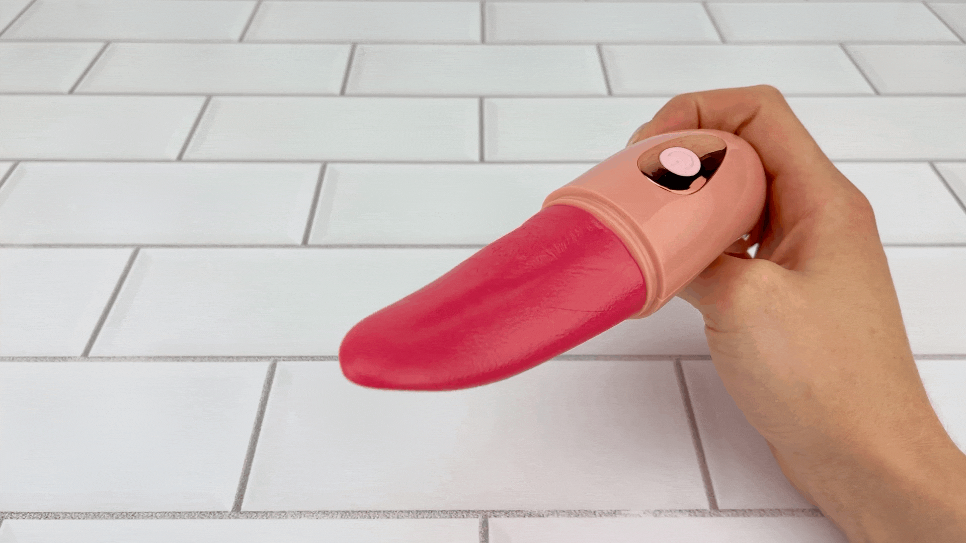 Real-Feel Twirling and Licking Tongue