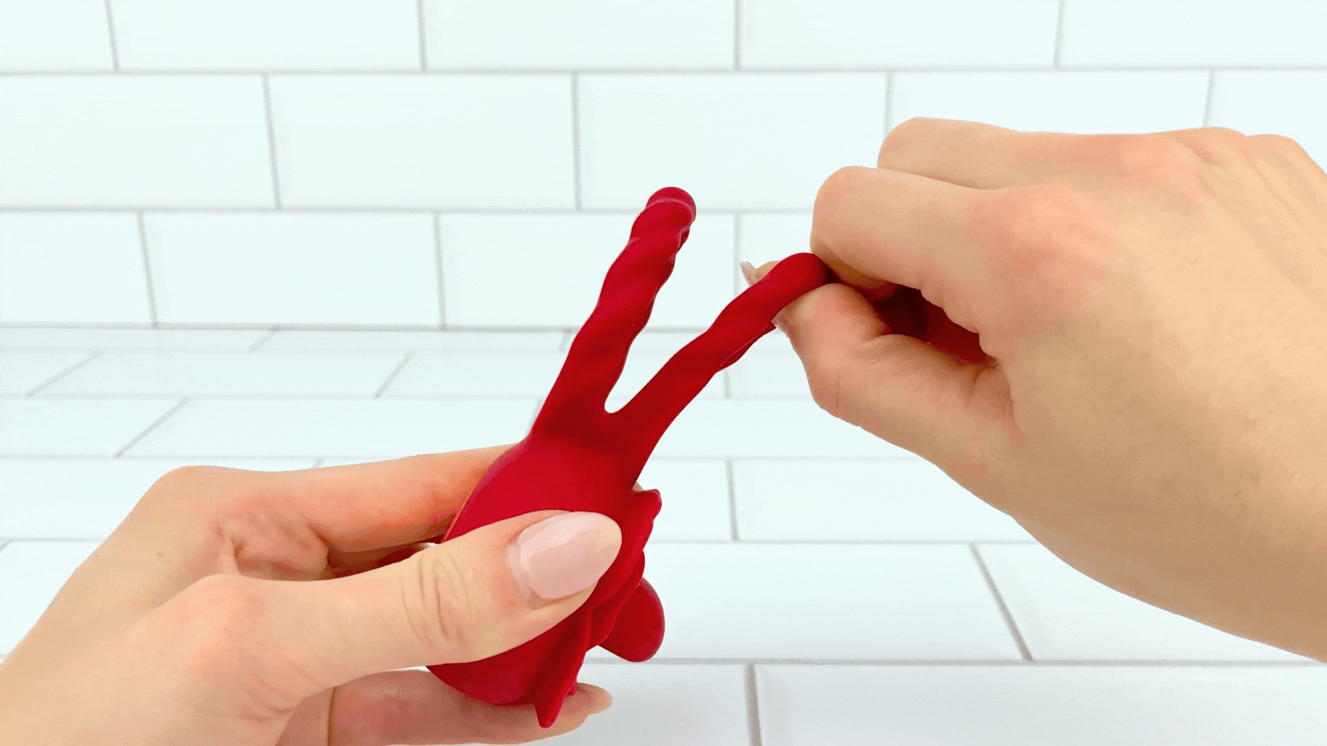 Twirling Tongue Flower Silicone C-Ring - Give Her Oral During Sex While Staying Rock Hard!