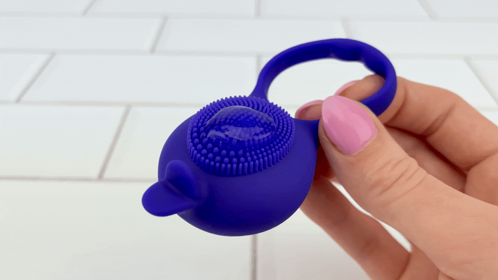 Silicone Clit Stimulating Vibrating Cock Ring For Couples