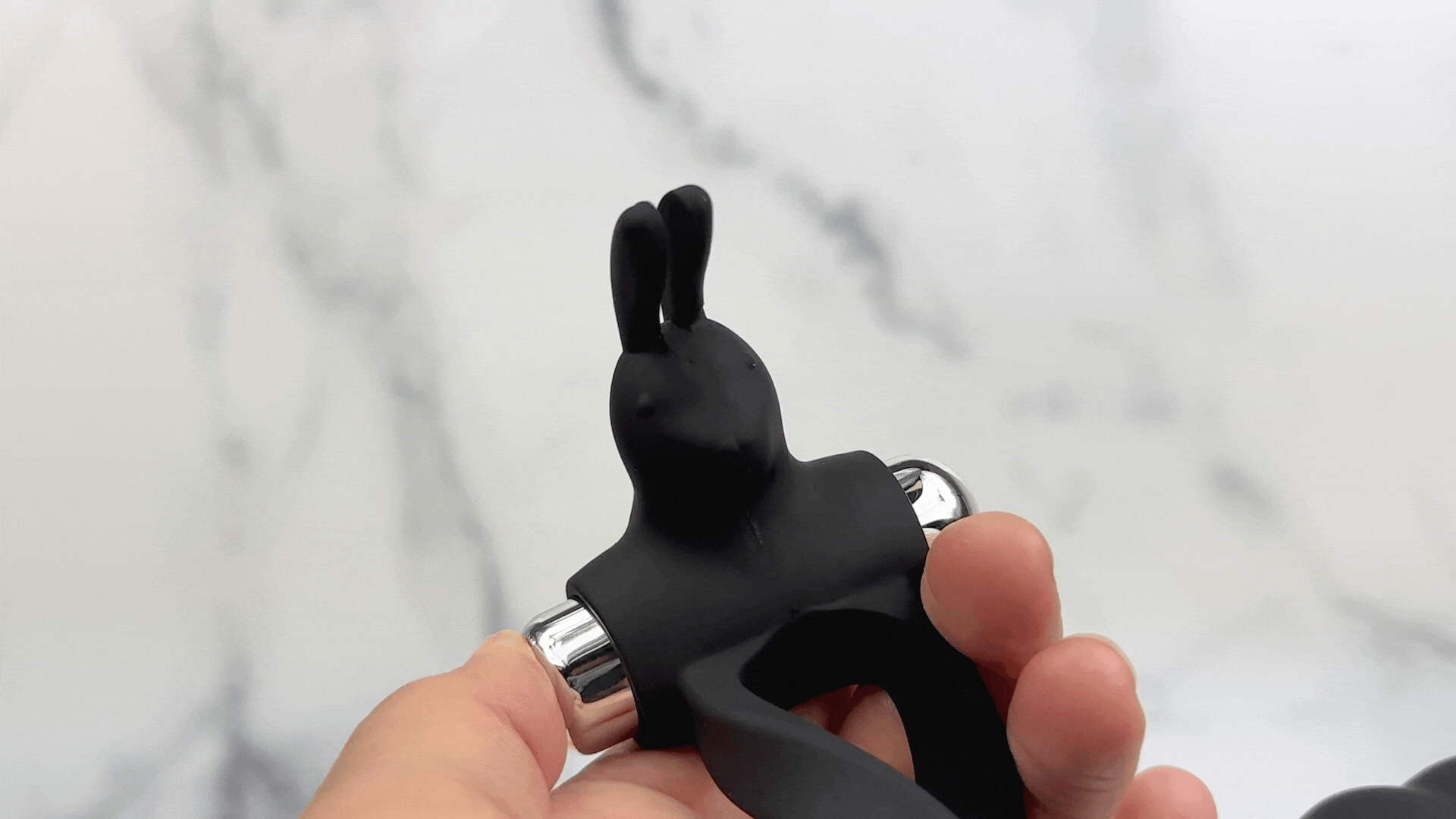Triple Pleasure Silicone Dual-Penetrating Cock Ring
