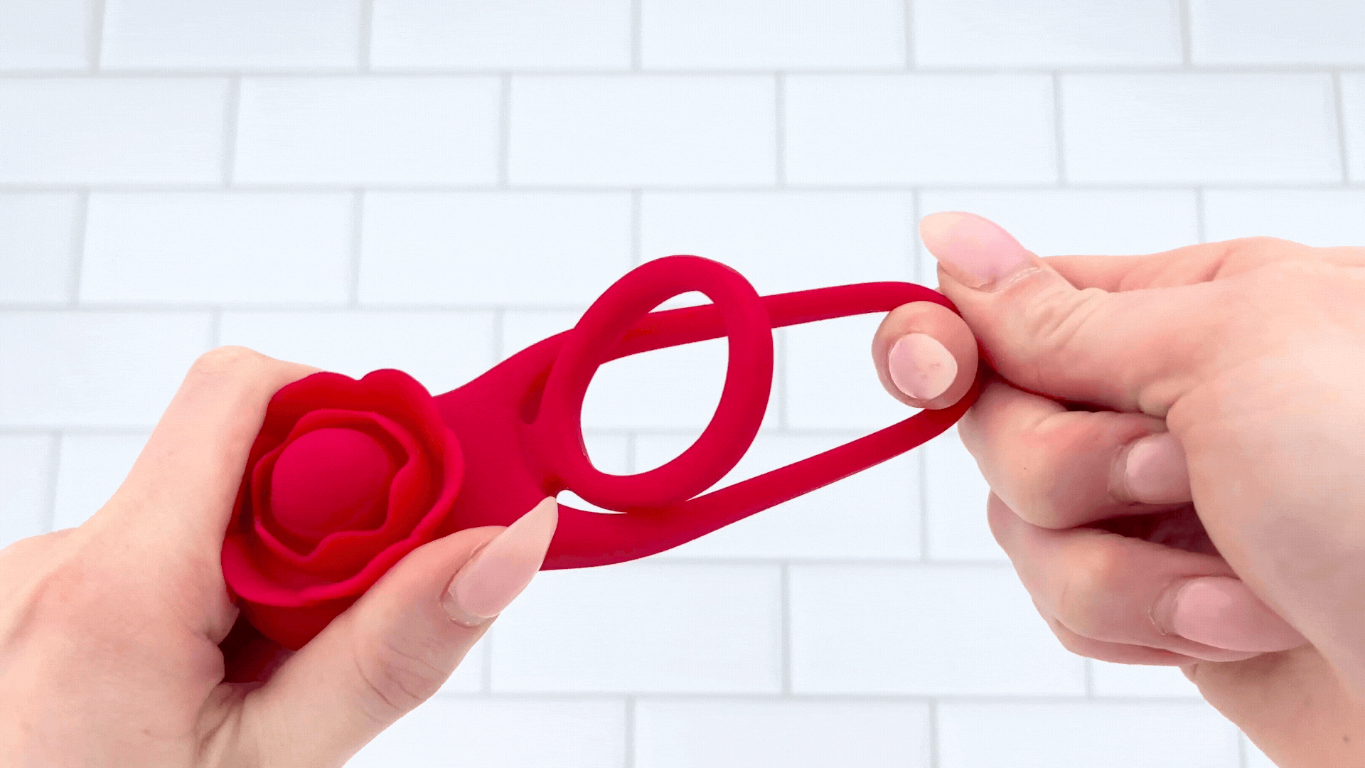 Flower Double C-Ring - Clit Stimulation For Her & Enhanced Erections For You!