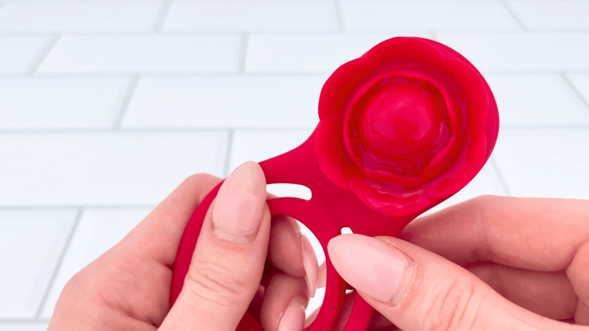 Flower Double C-Ring - Clit Stimulation For Her & Enhanced Erections For You!