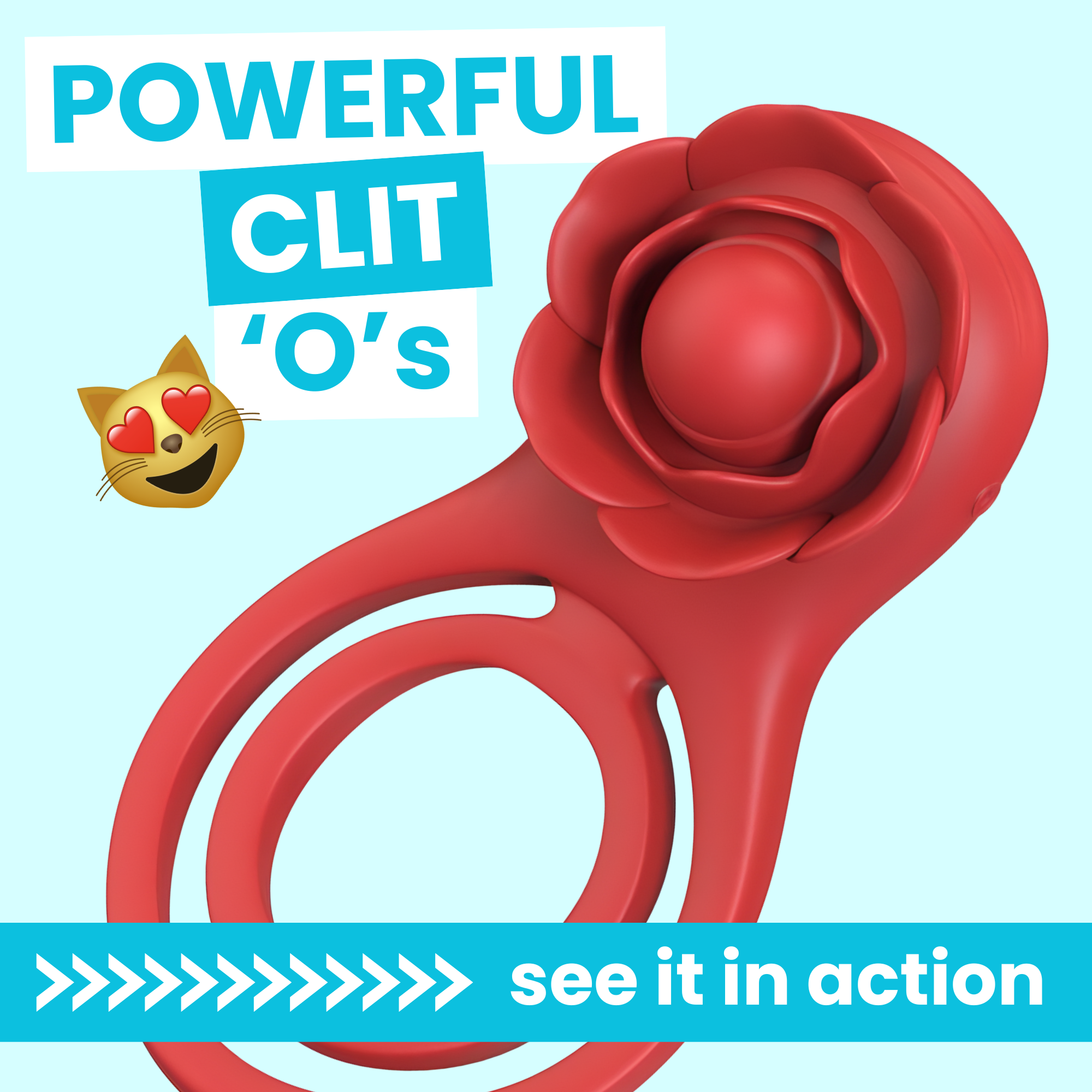 Flower Double C-Ring - Clit Stimulation For Her & Enhanced Erections For You!
