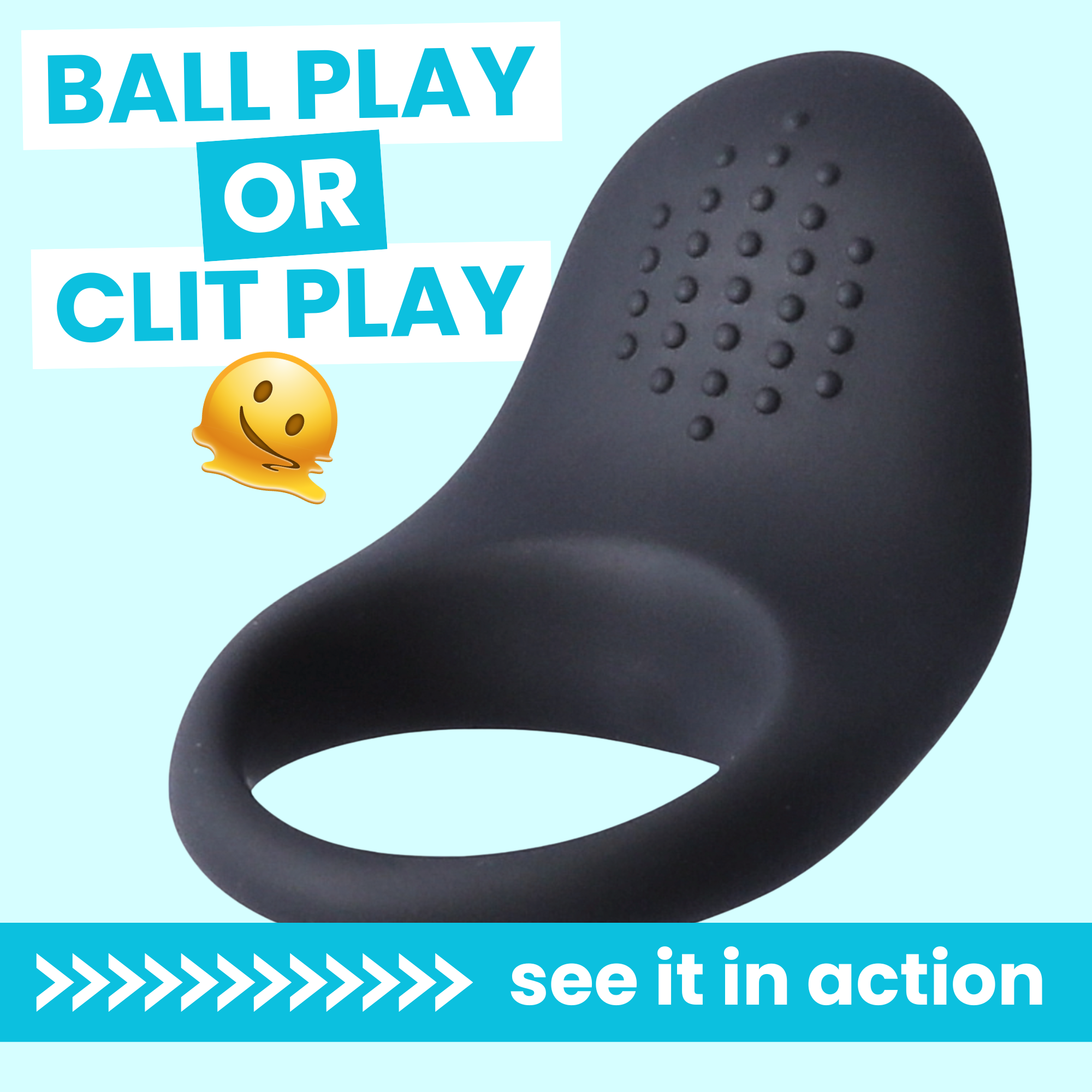 Silicone Vibrating Teasing Cock Ring - App Controlled Partner Vibes!