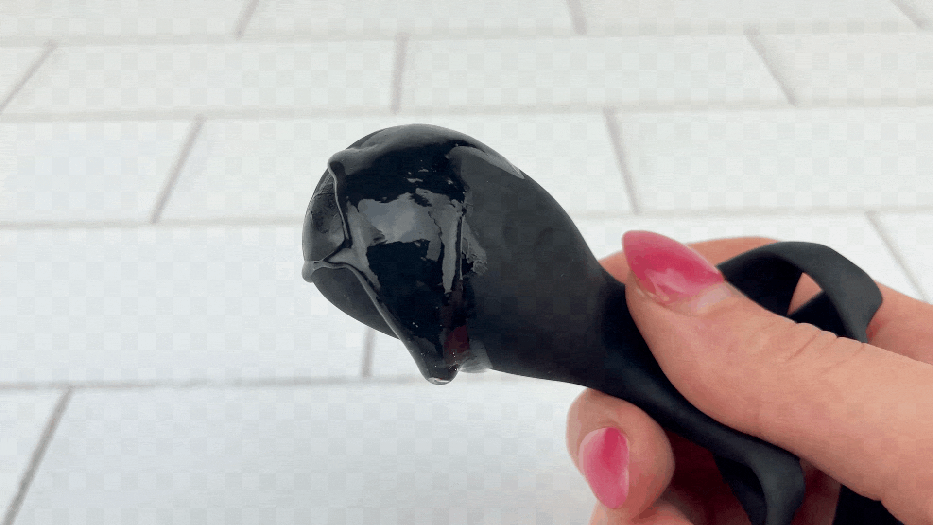 Double Cock Ring with Taint & Clit Stimulator - Strengthens Your O's!