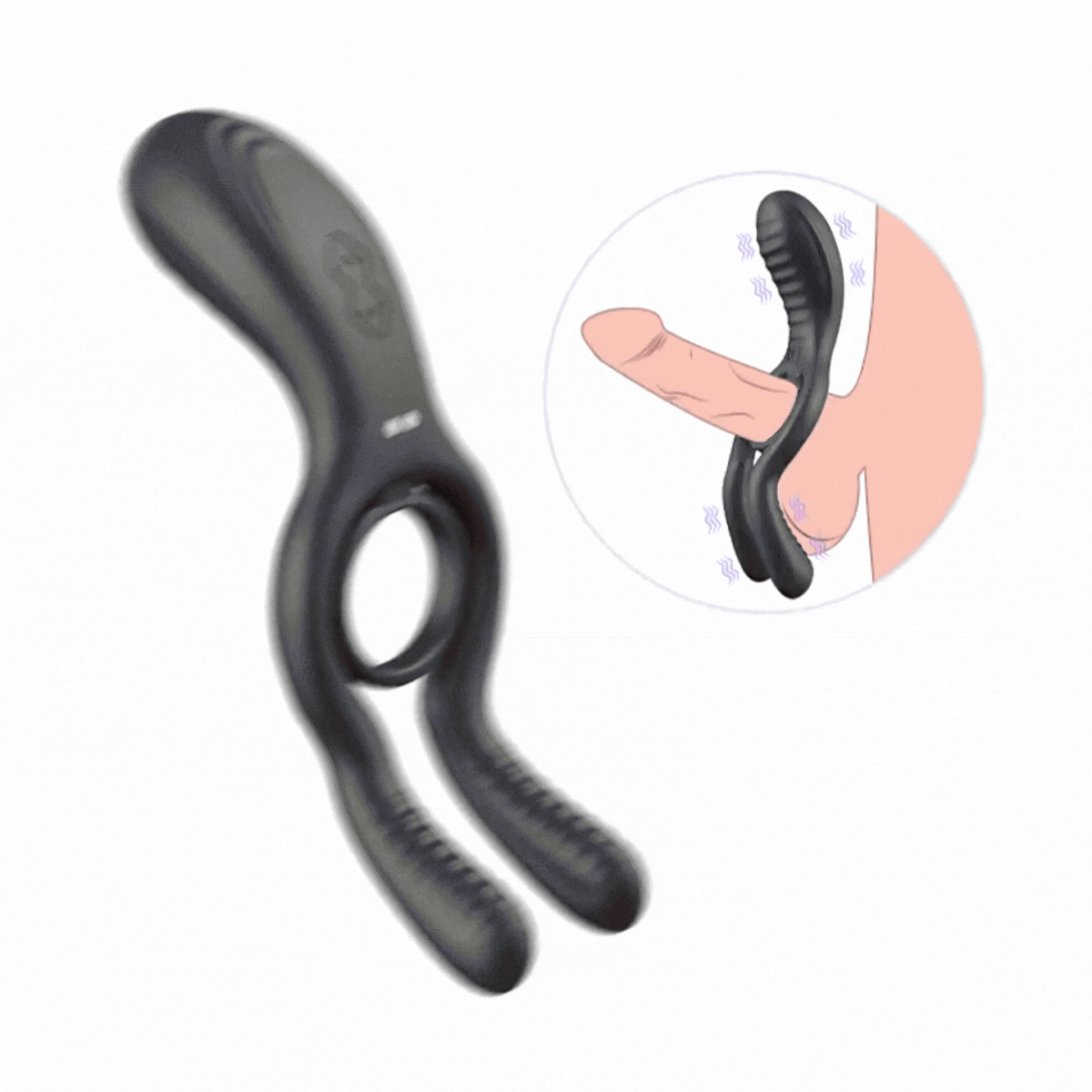 The Dual-Action Clit & Ball Vibrating Cock Ring