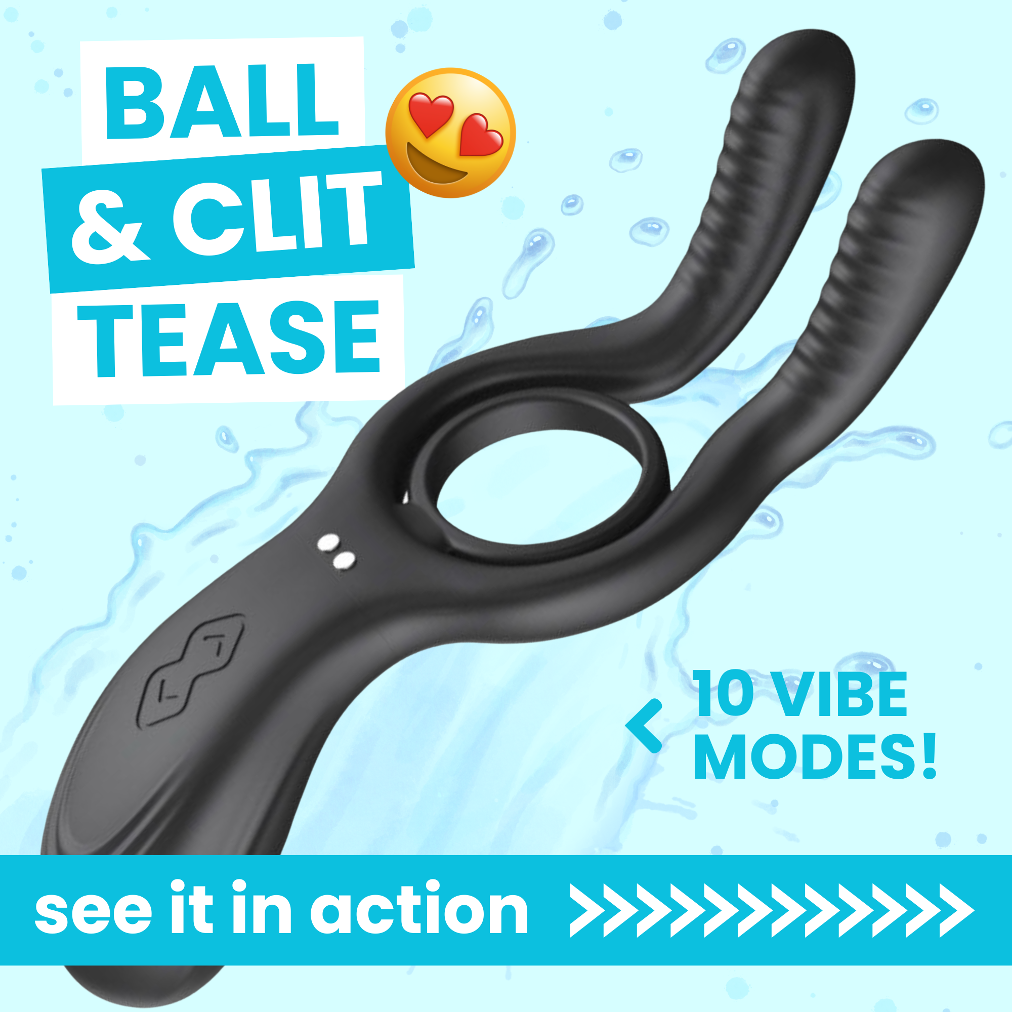 The Dual-Action Clit & Ball Vibrating Cock Ring