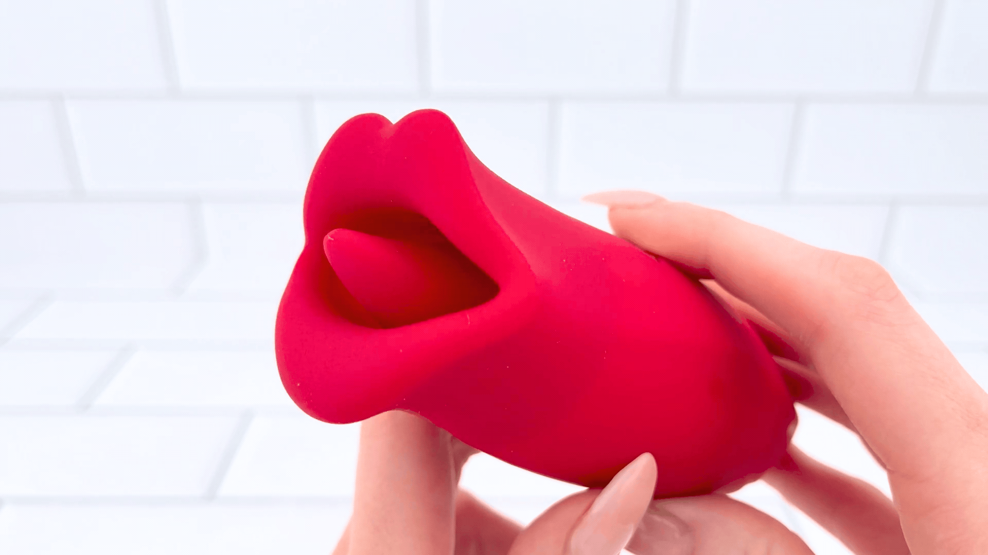 French Kiss Biting & Licking Moving Mouth Tongue Vibrator