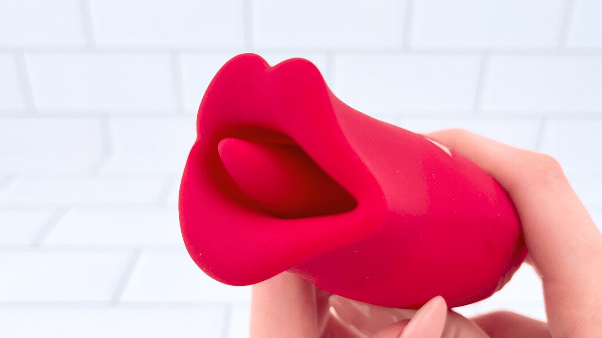 French Kiss Biting & Licking Moving Mouth Tongue Vibrator